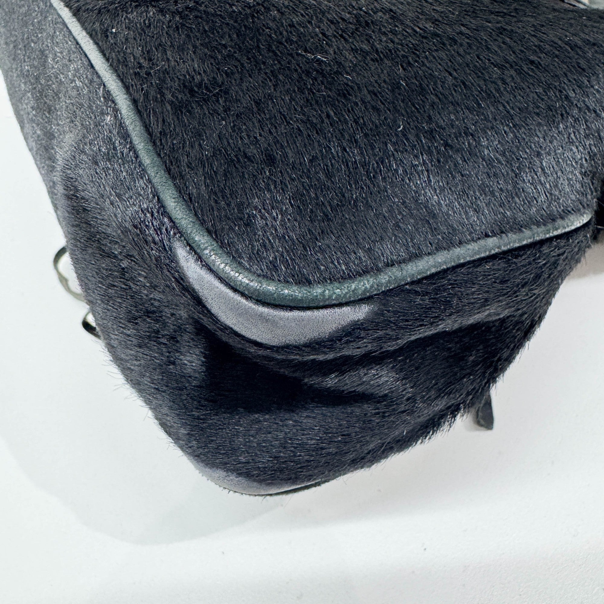 The First Black Pony Hair Two Way Bag
