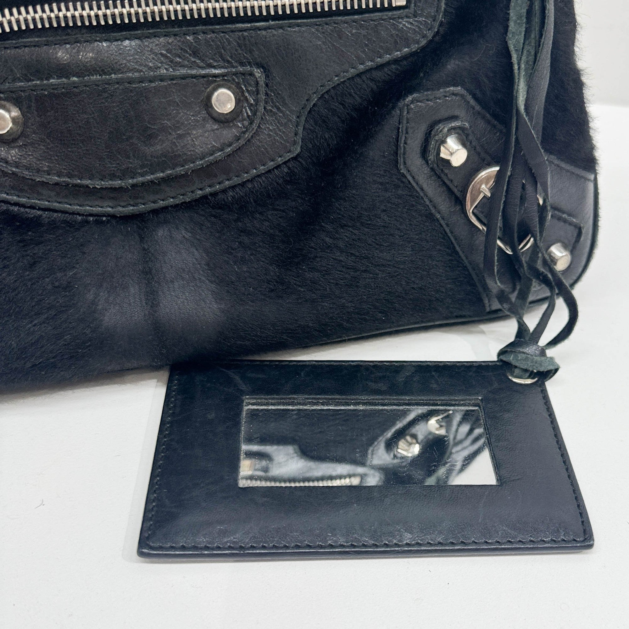 The First Black Pony Hair Two Way Bag