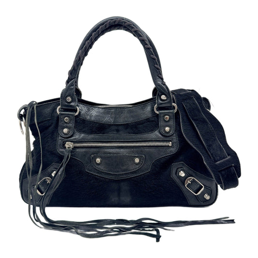 The First Black Pony Hair Two Way Bag