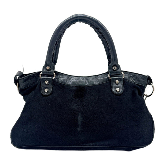 The First Black Pony Hair Two Way Bag