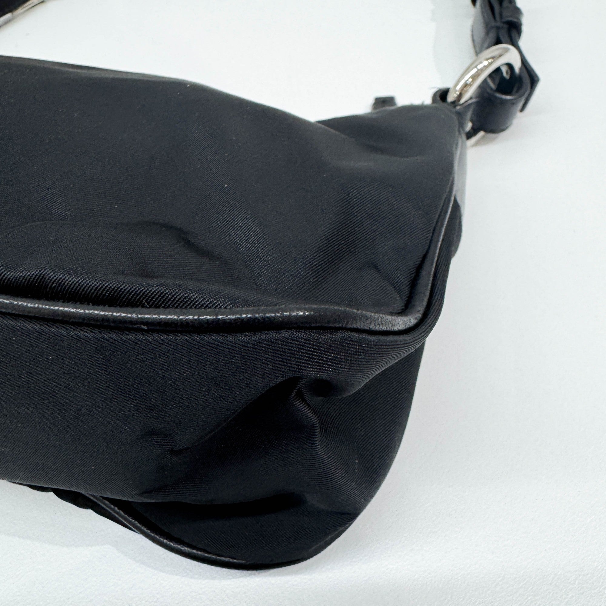 Black Nylon Shoulder Bag