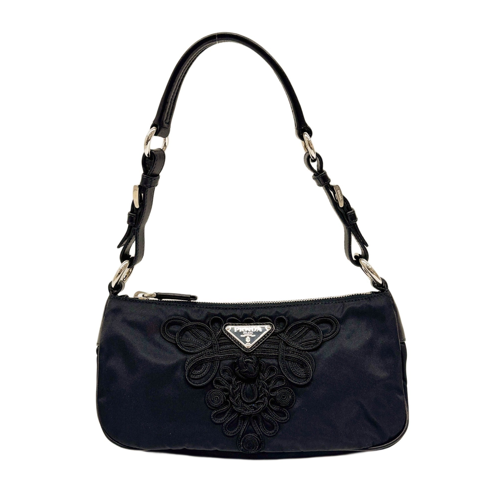 Black Nylon Shoulder Bag