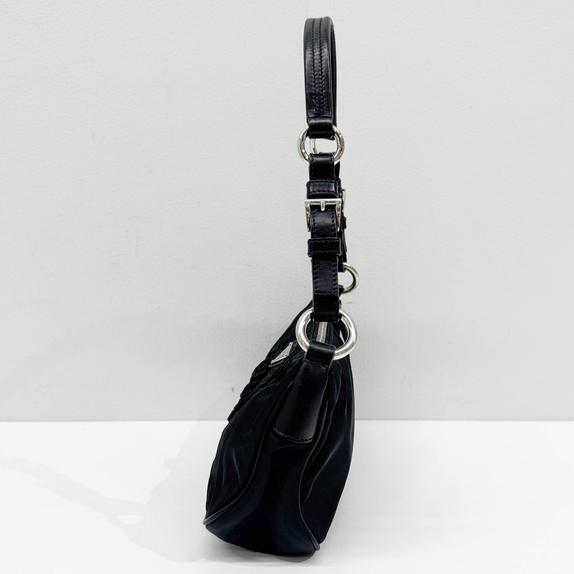 Black Nylon Shoulder Bag