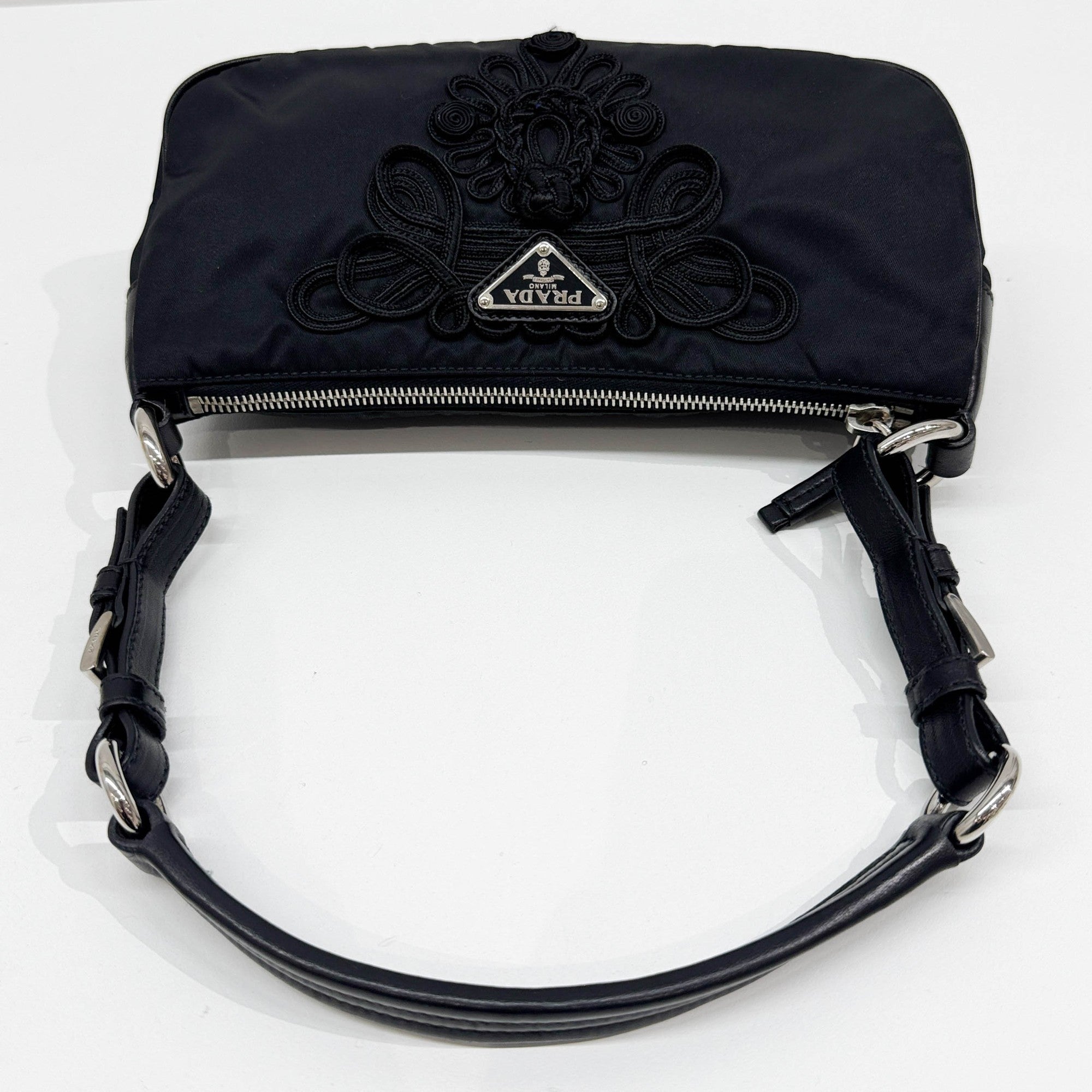 Black Nylon Shoulder Bag