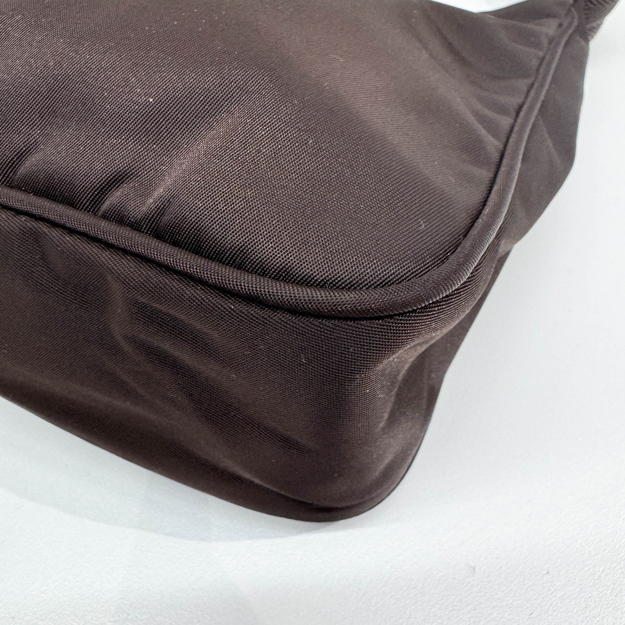 Brown Nylon Shoulder Bag