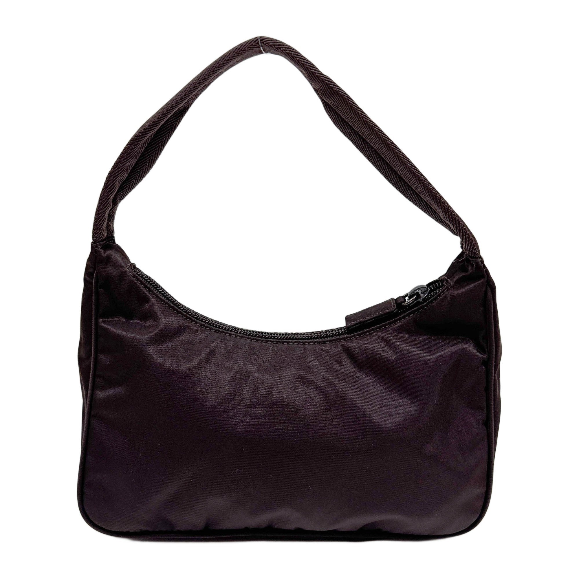 Brown Nylon Shoulder Bag