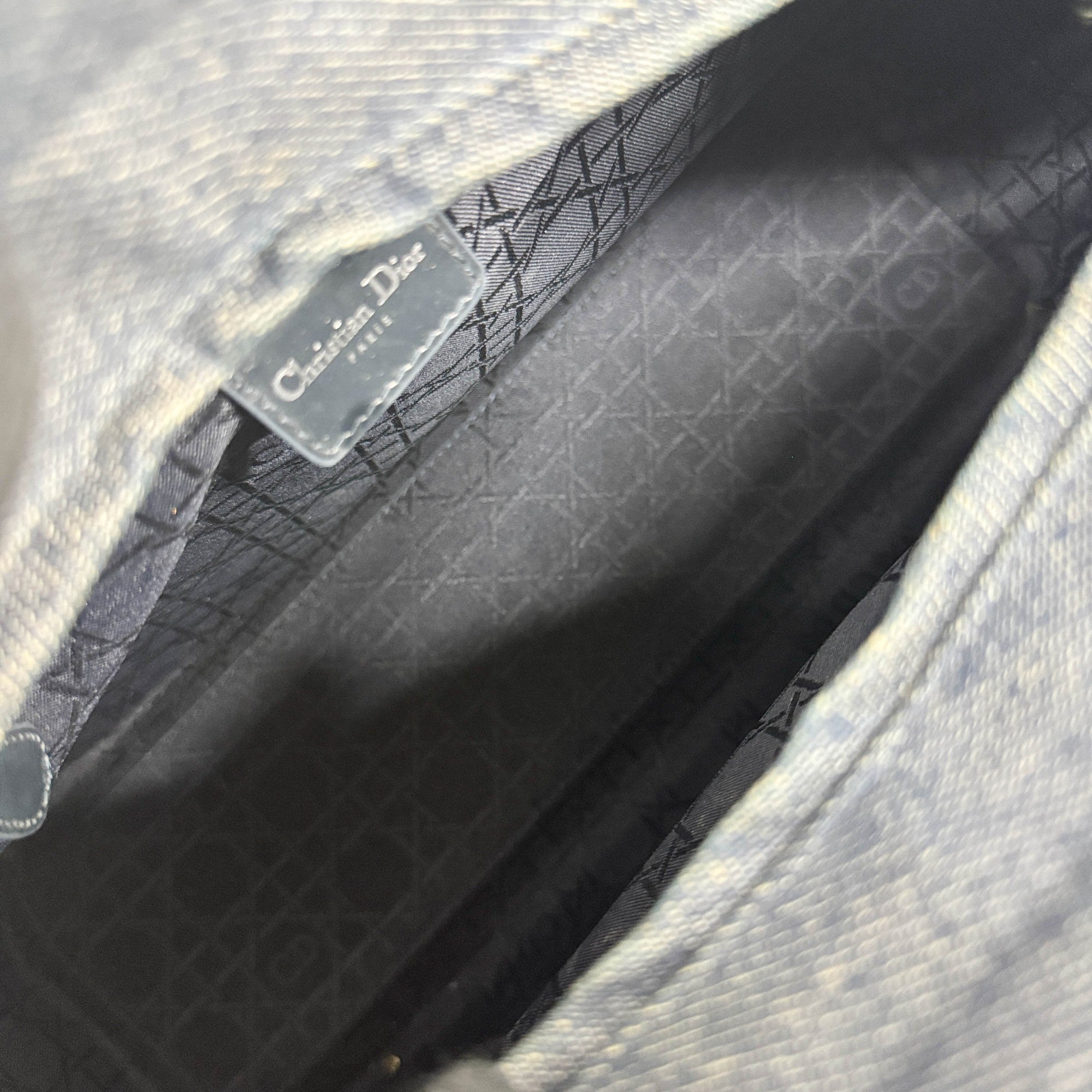 Lady Dior Blue Denim Two Way Bag