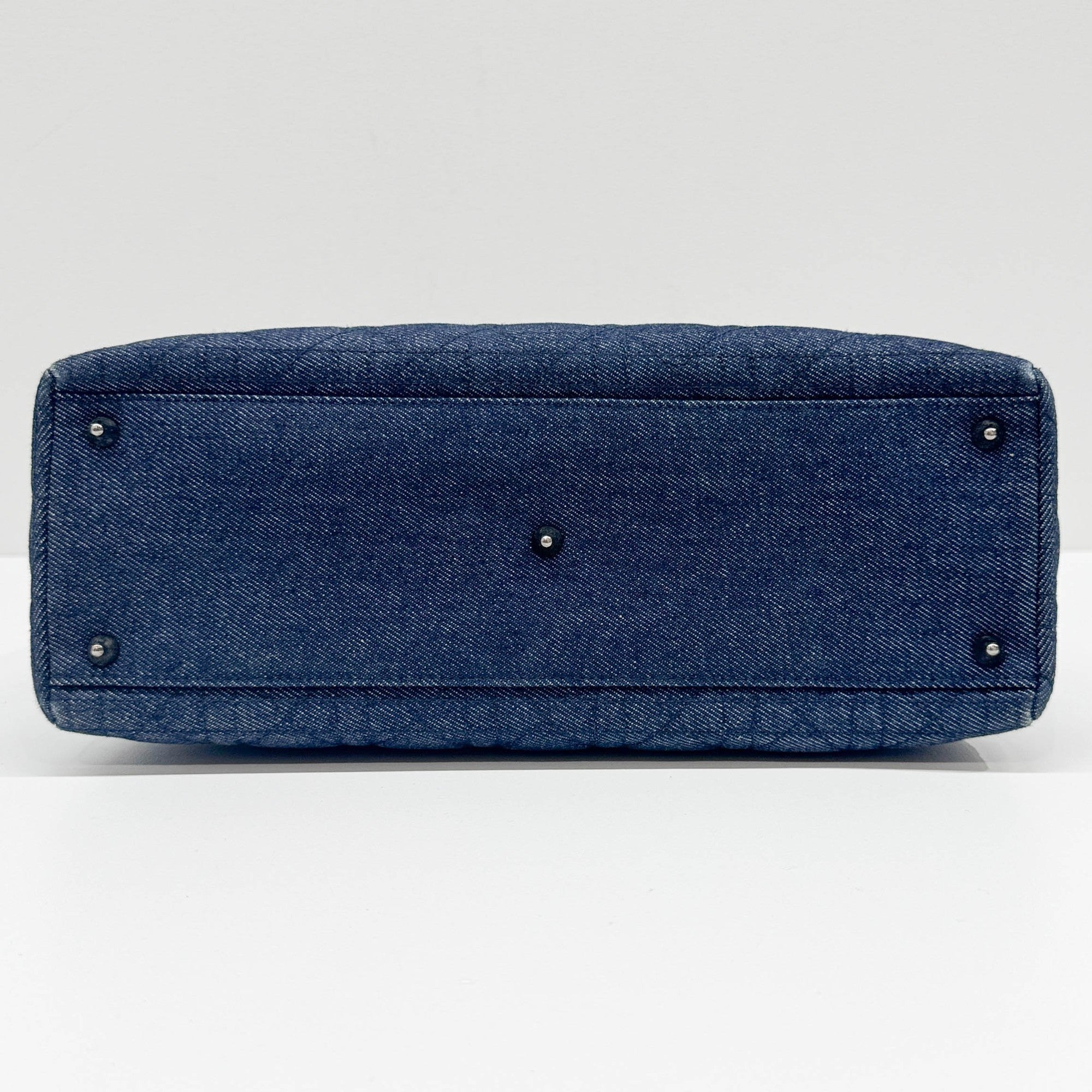 Lady Dior Blue Denim Two Way Bag