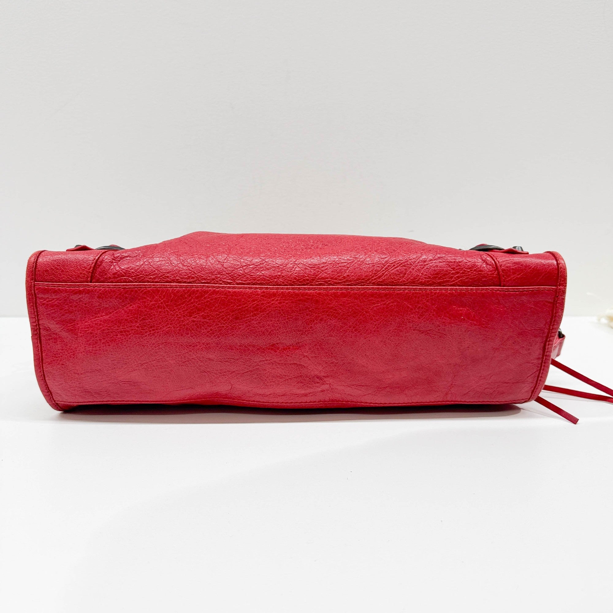 The City Red Leather Two-Way Bag