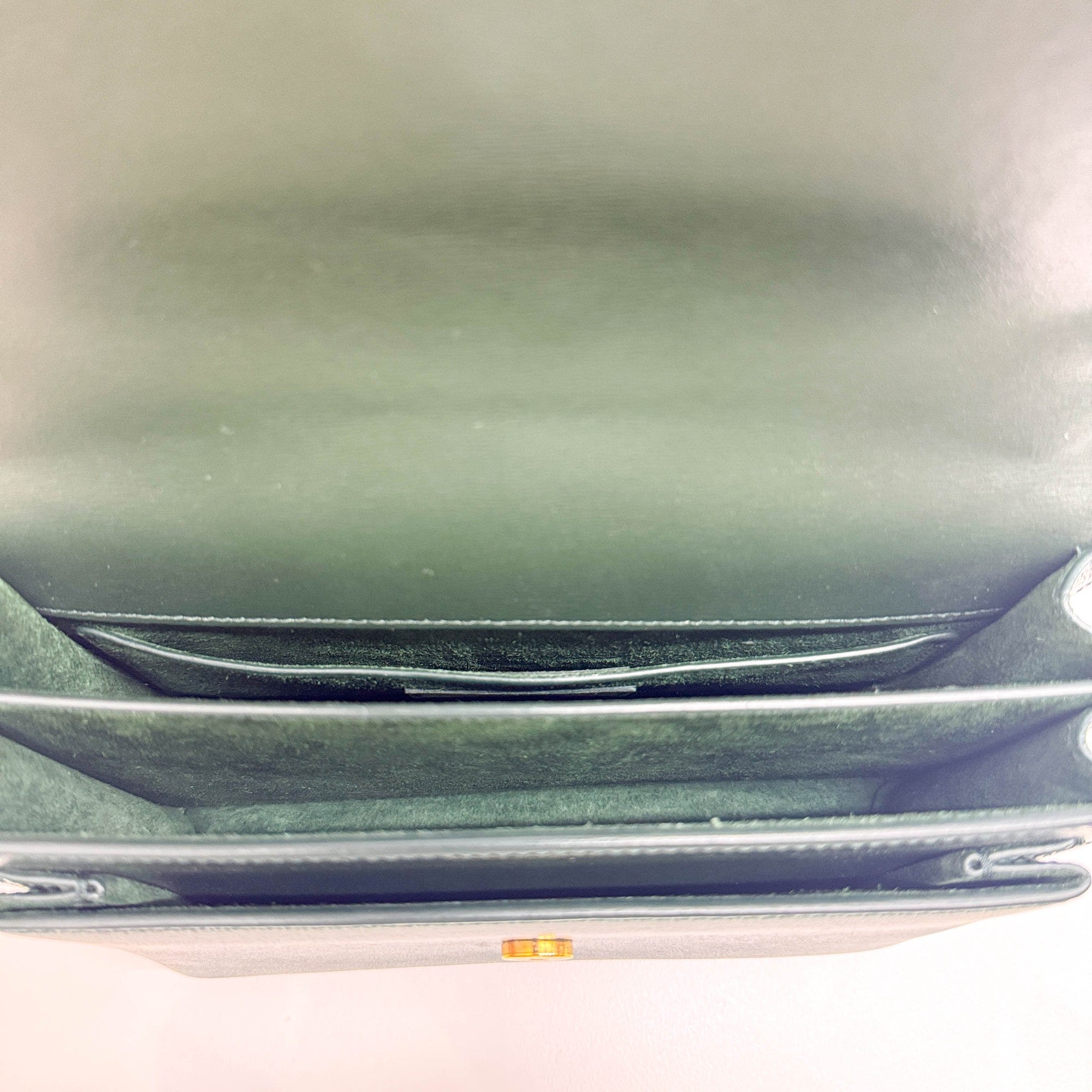 Sunset Forest Green Leather Shoulder Bag