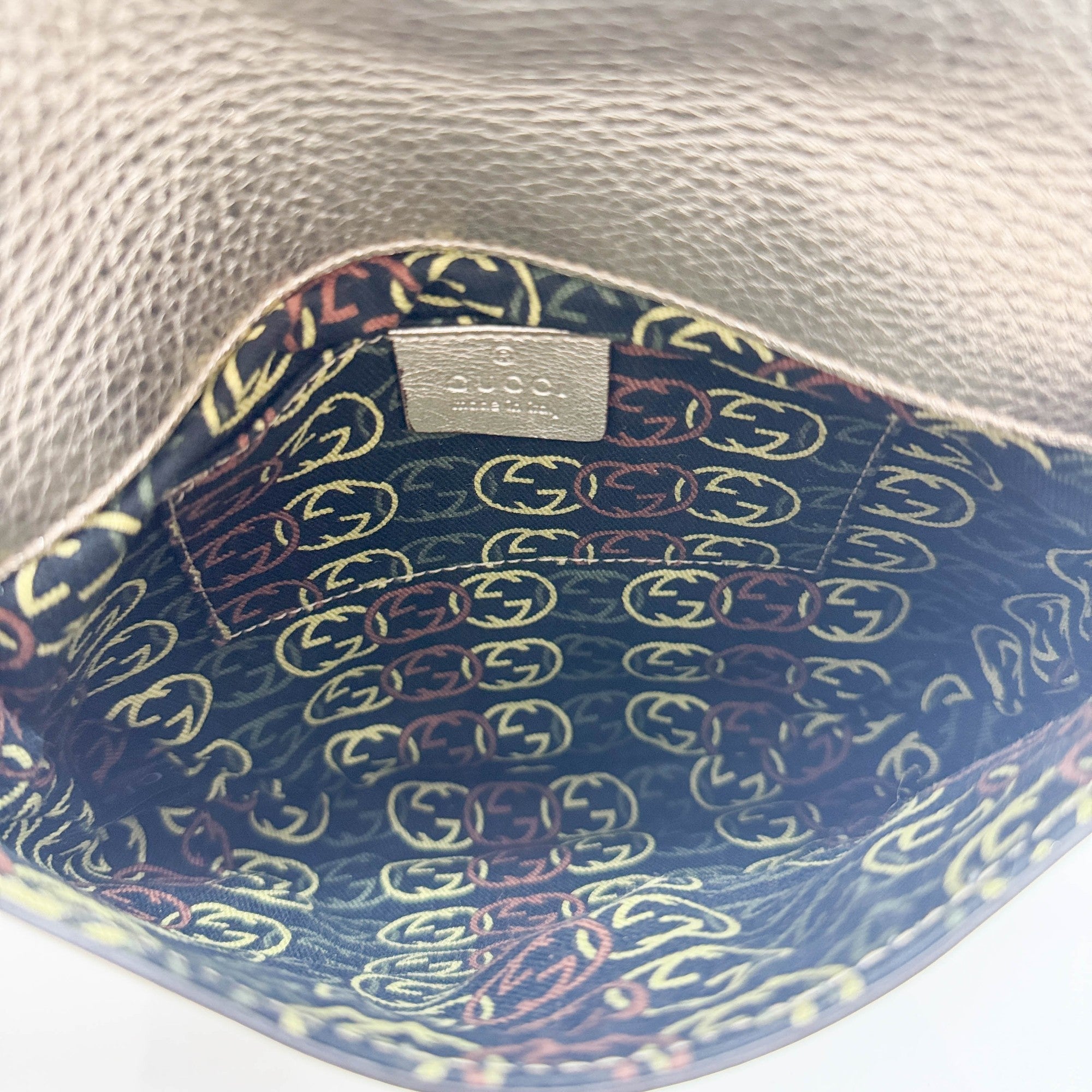 Britt Braided Trim Metallic Gold Shoulder Bag