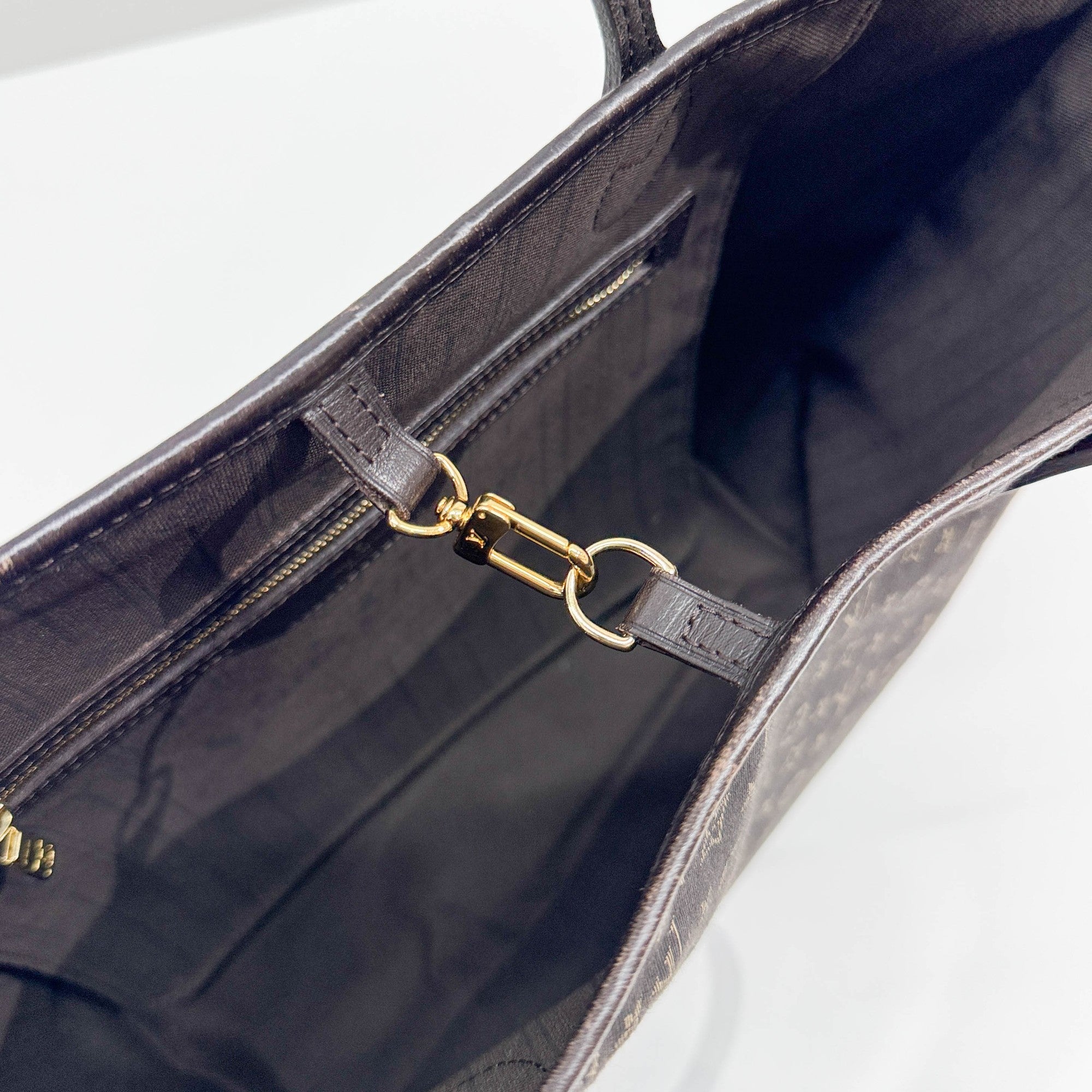 Neverfull Espresso Monogram Canvas Tote Bag