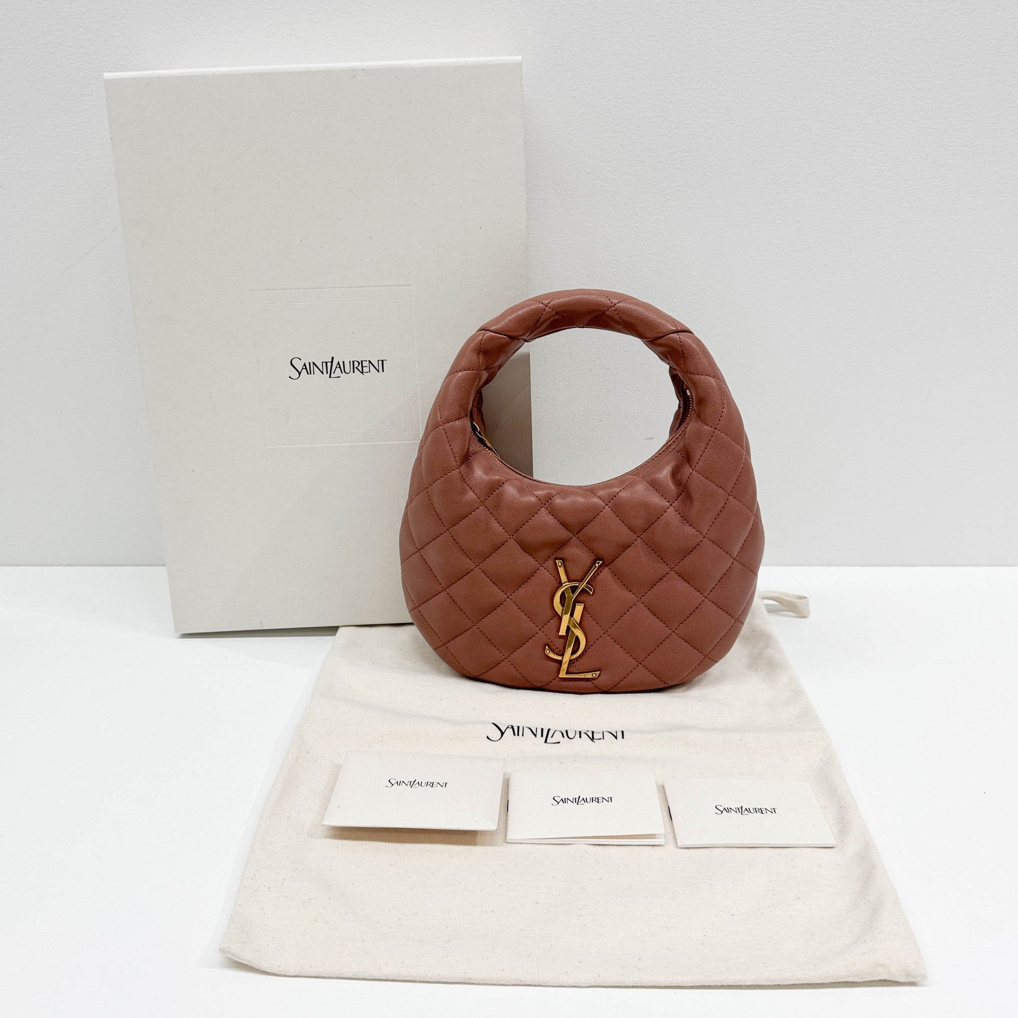 Icarino Terracotta Leather Hand Bag