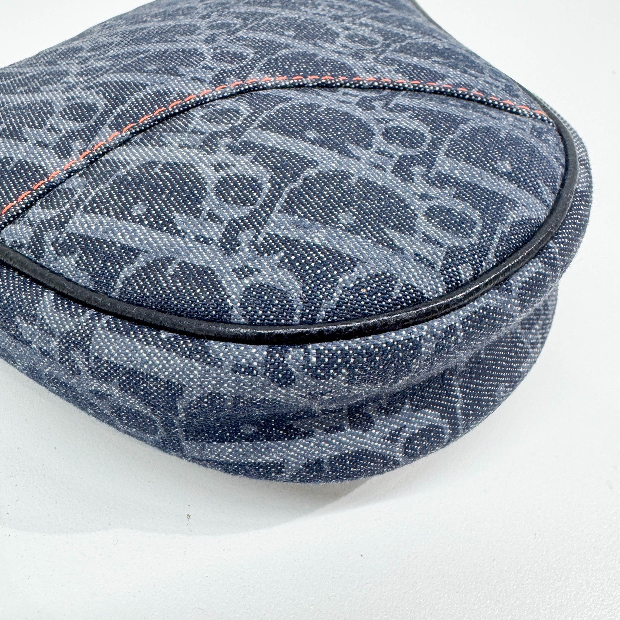 Saddle Pouch Blue Trotter Canvas Shoulder Bag