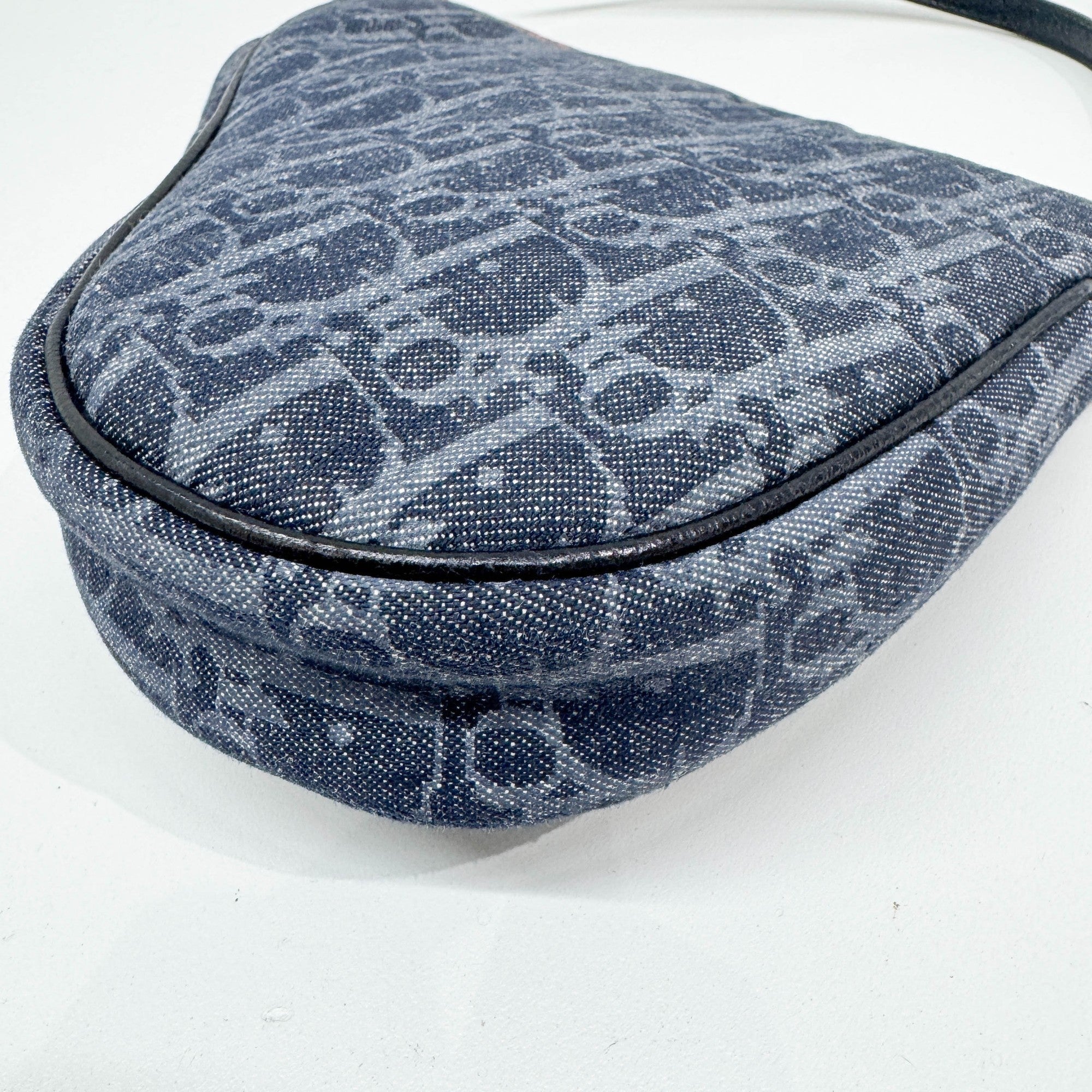 Saddle Pouch Blue Trotter Canvas Shoulder Bag