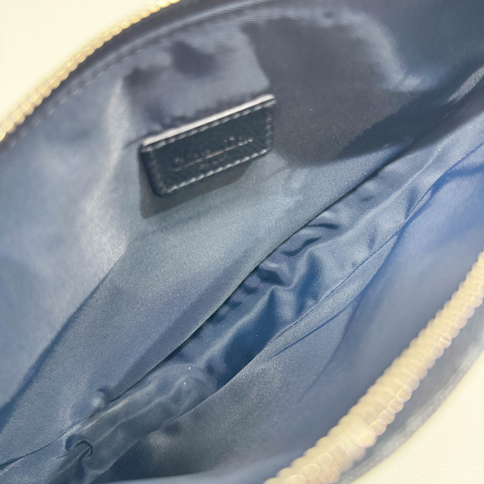 Saddle Pouch Blue Trotter Canvas Shoulder Bag