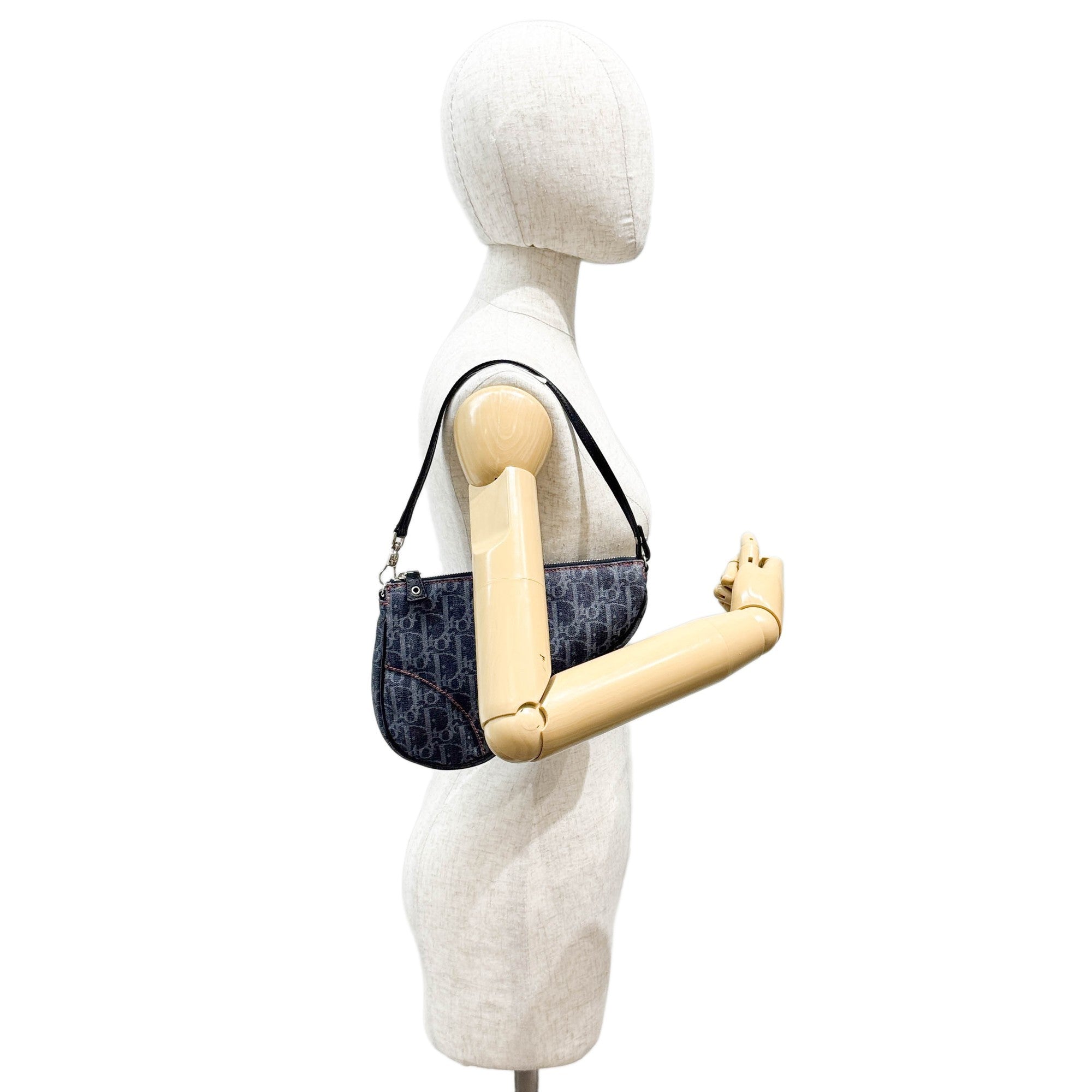 Saddle Pouch Blue Trotter Canvas Shoulder Bag