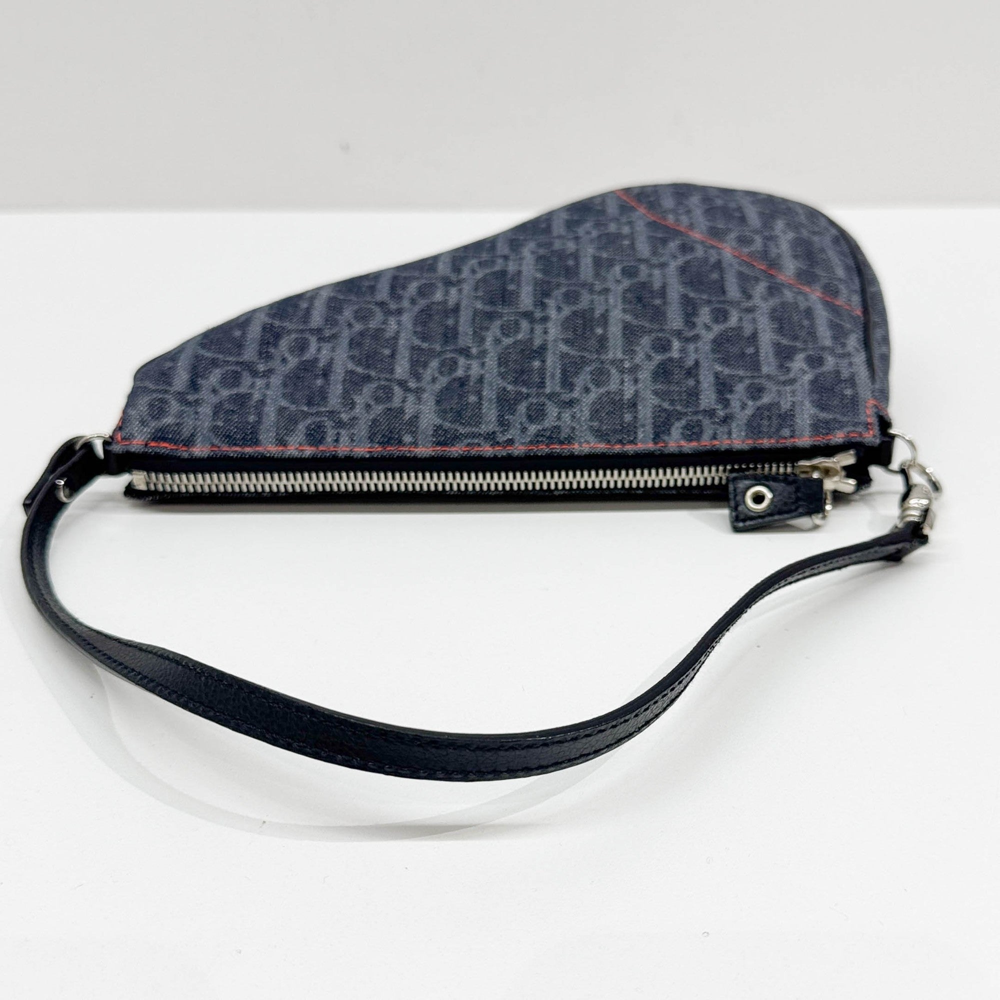 Saddle Pouch Blue Trotter Canvas Shoulder Bag