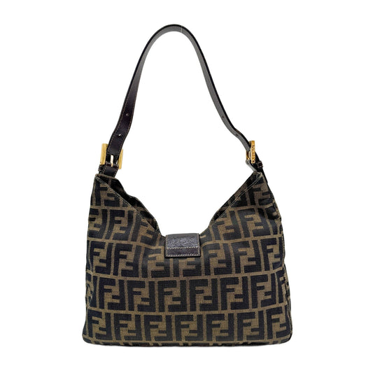 Brown Zucca Canvas Shoulder Bag