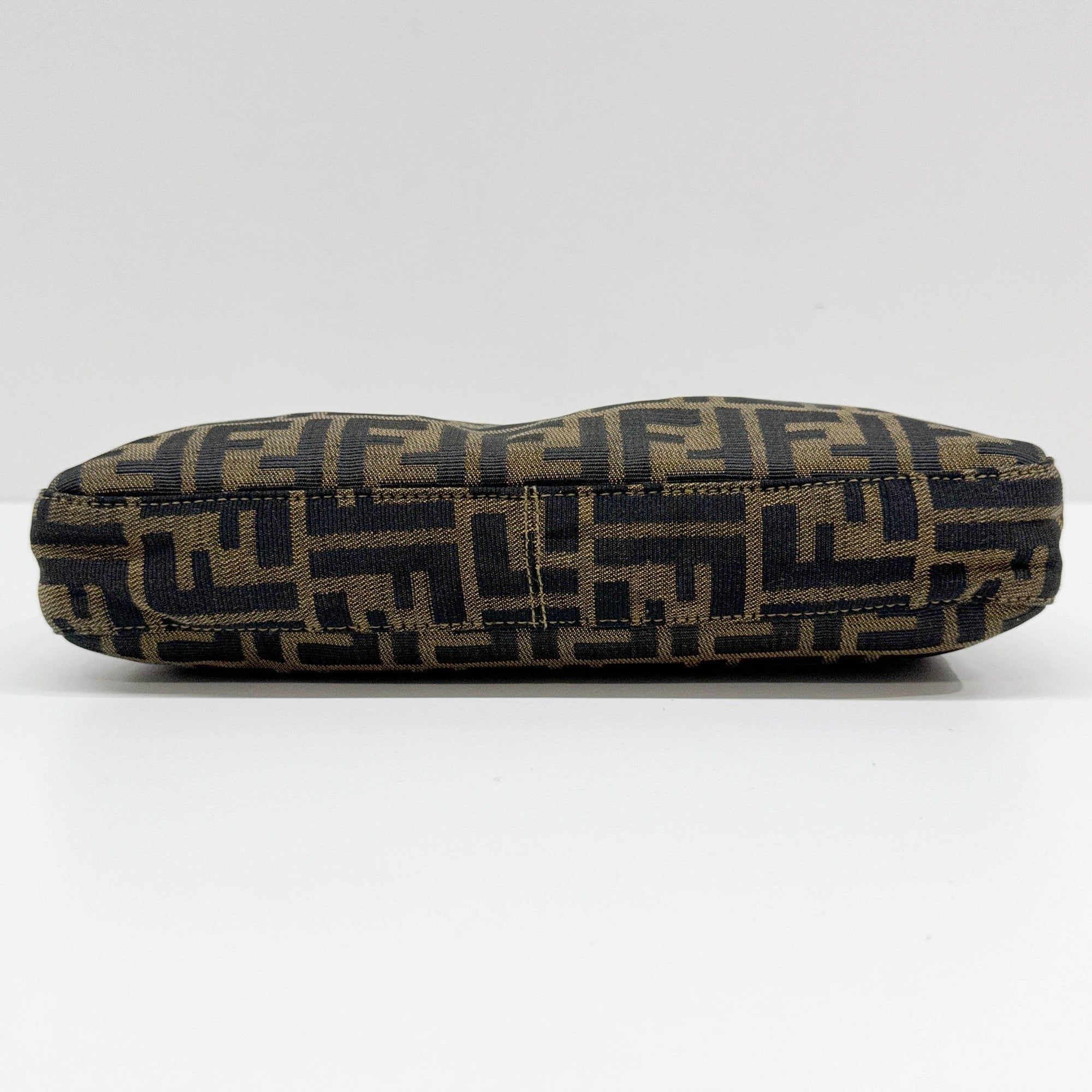 Brown Zucca Canvas Shoulder Bag