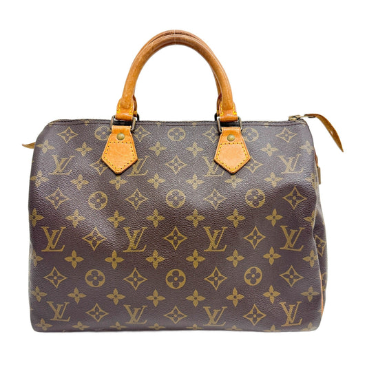 Speedy 30 Brown Monogram Canvas Hand Bag