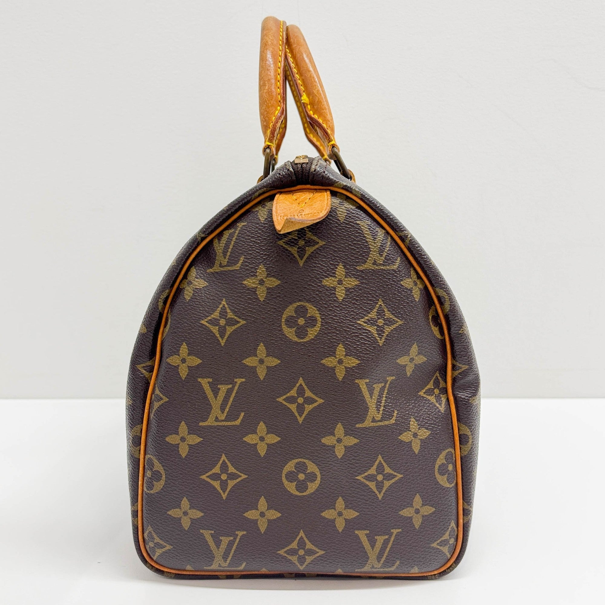 Speedy 30 Brown Monogram Canvas Hand Bag