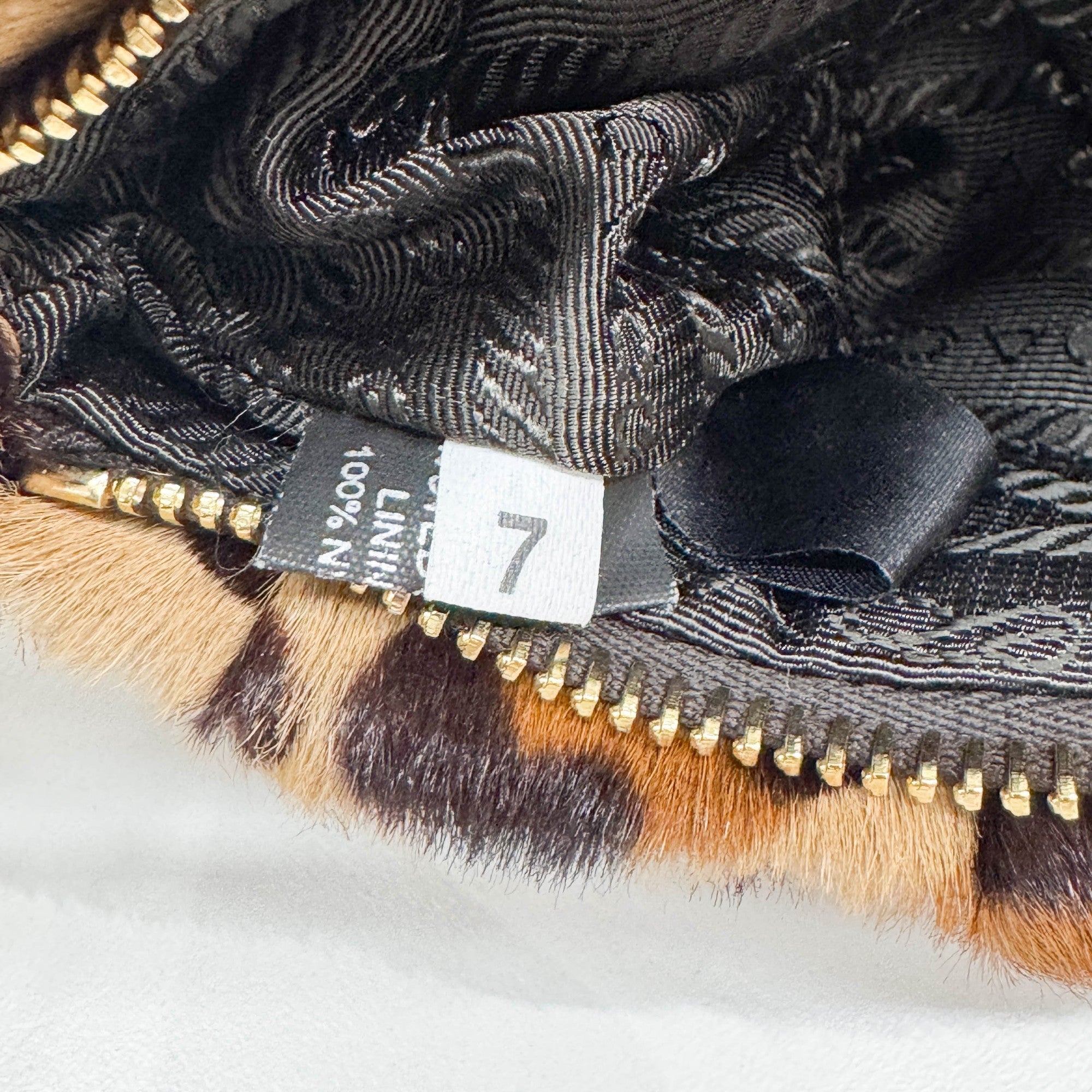 Brown Cheetah Print Pony Hair Wristlet Pouch