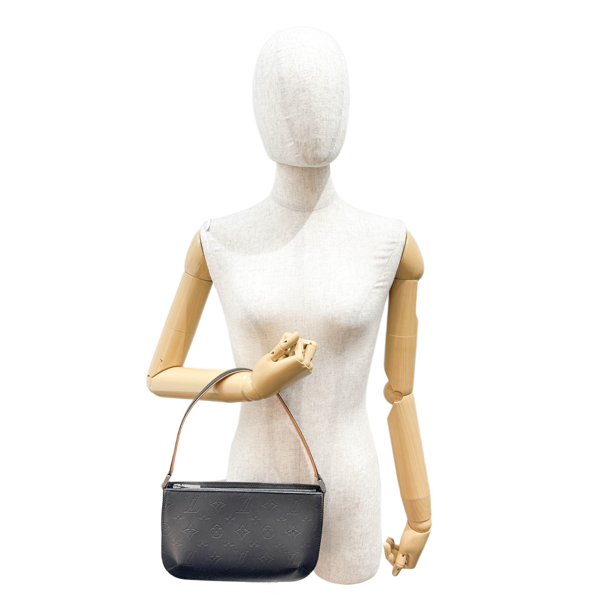 Fowler Grey Monogram Canvas Shoulder Bag