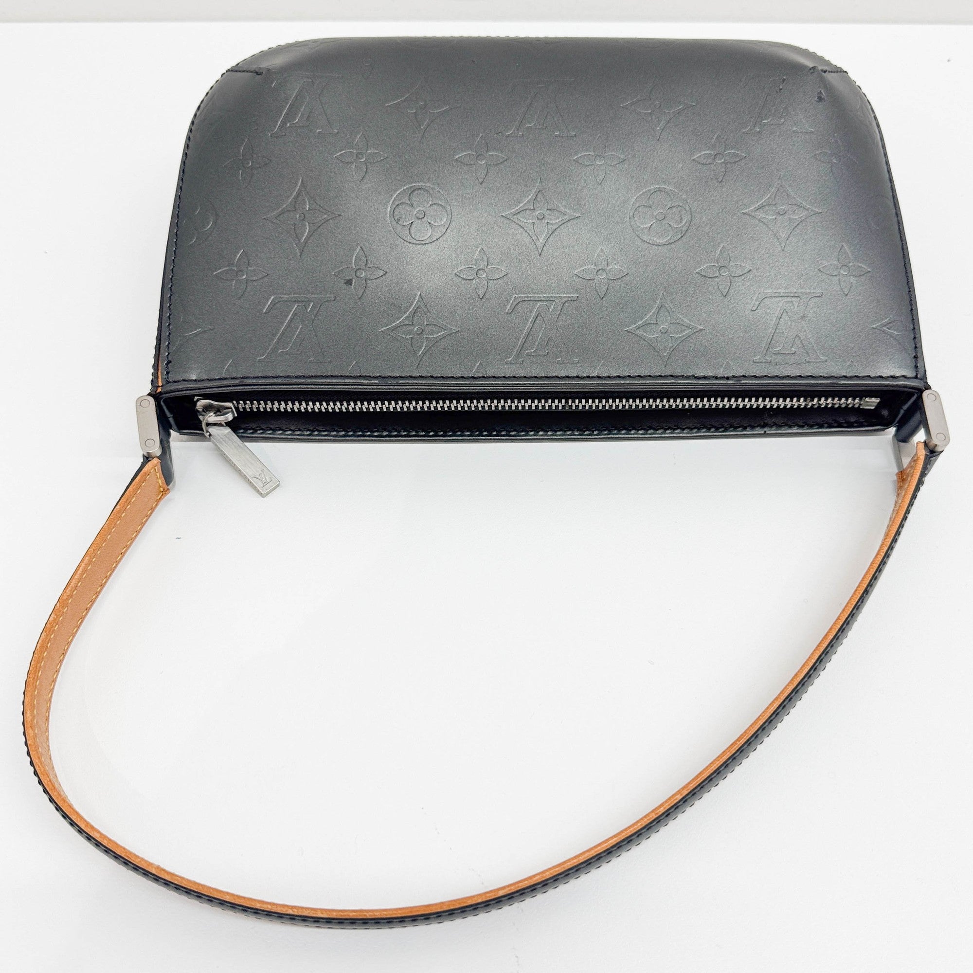 Fowler Grey Monogram Canvas Shoulder Bag