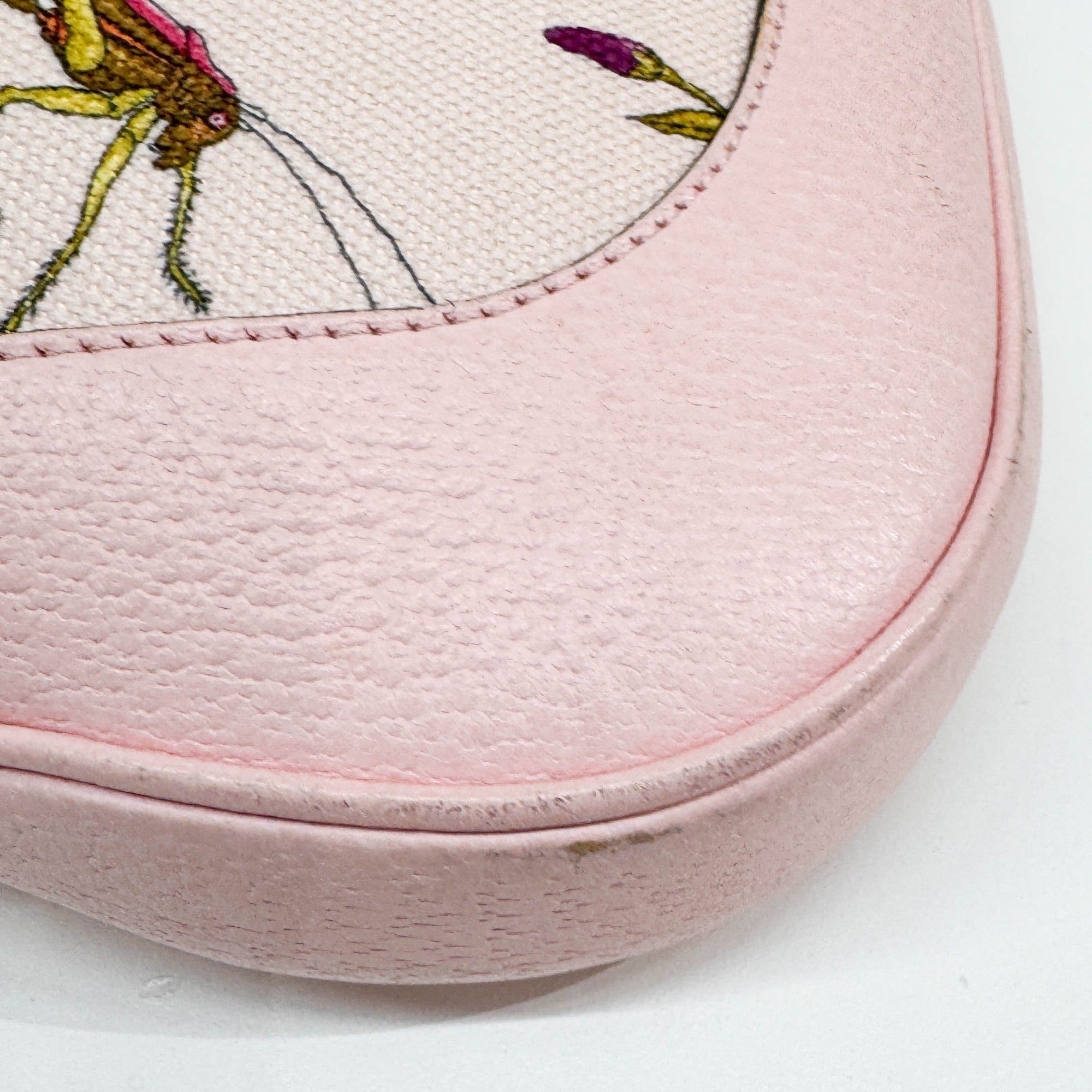 Jackie Floral Pink Cotton Shoulder Bag