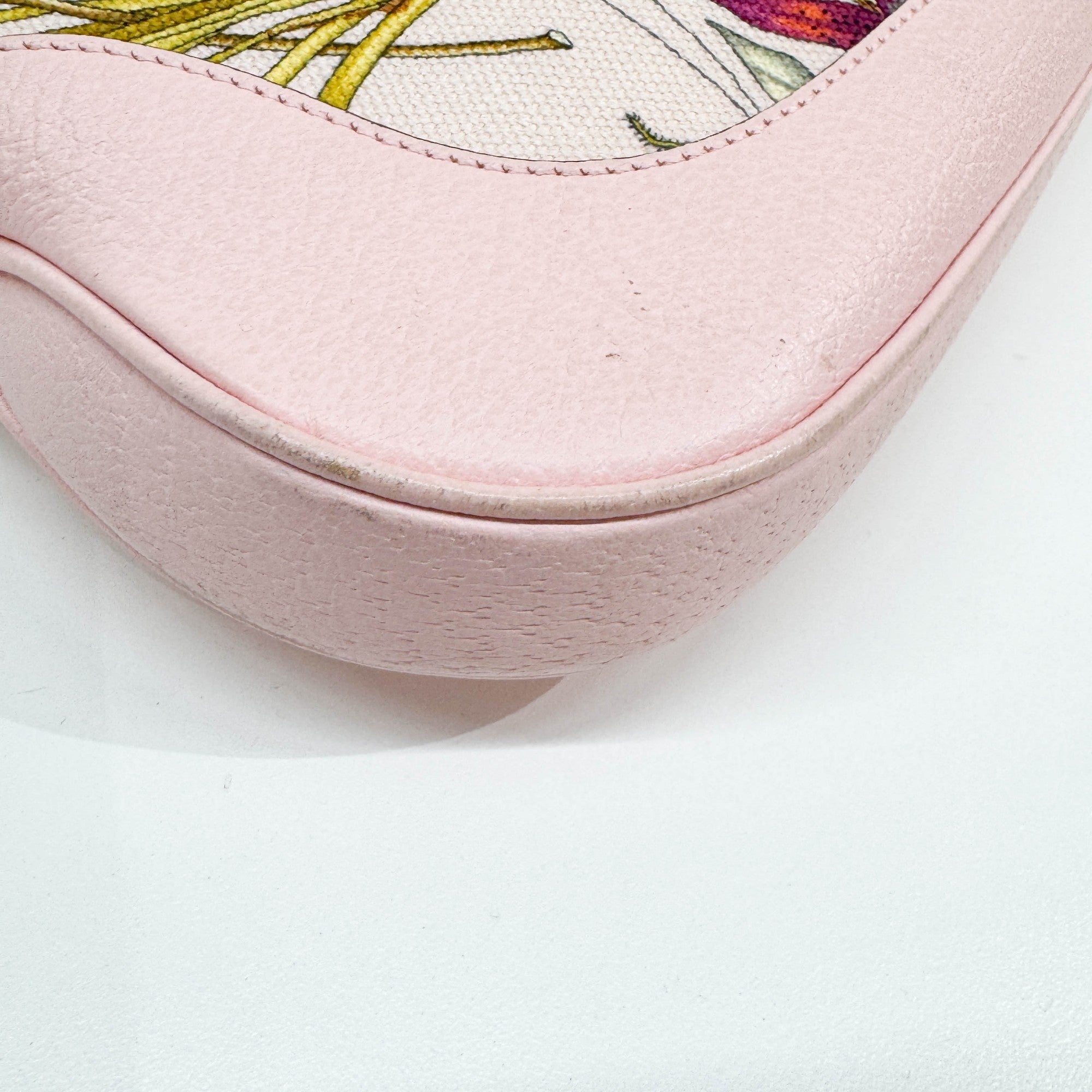 Jackie Floral Pink Cotton Shoulder Bag