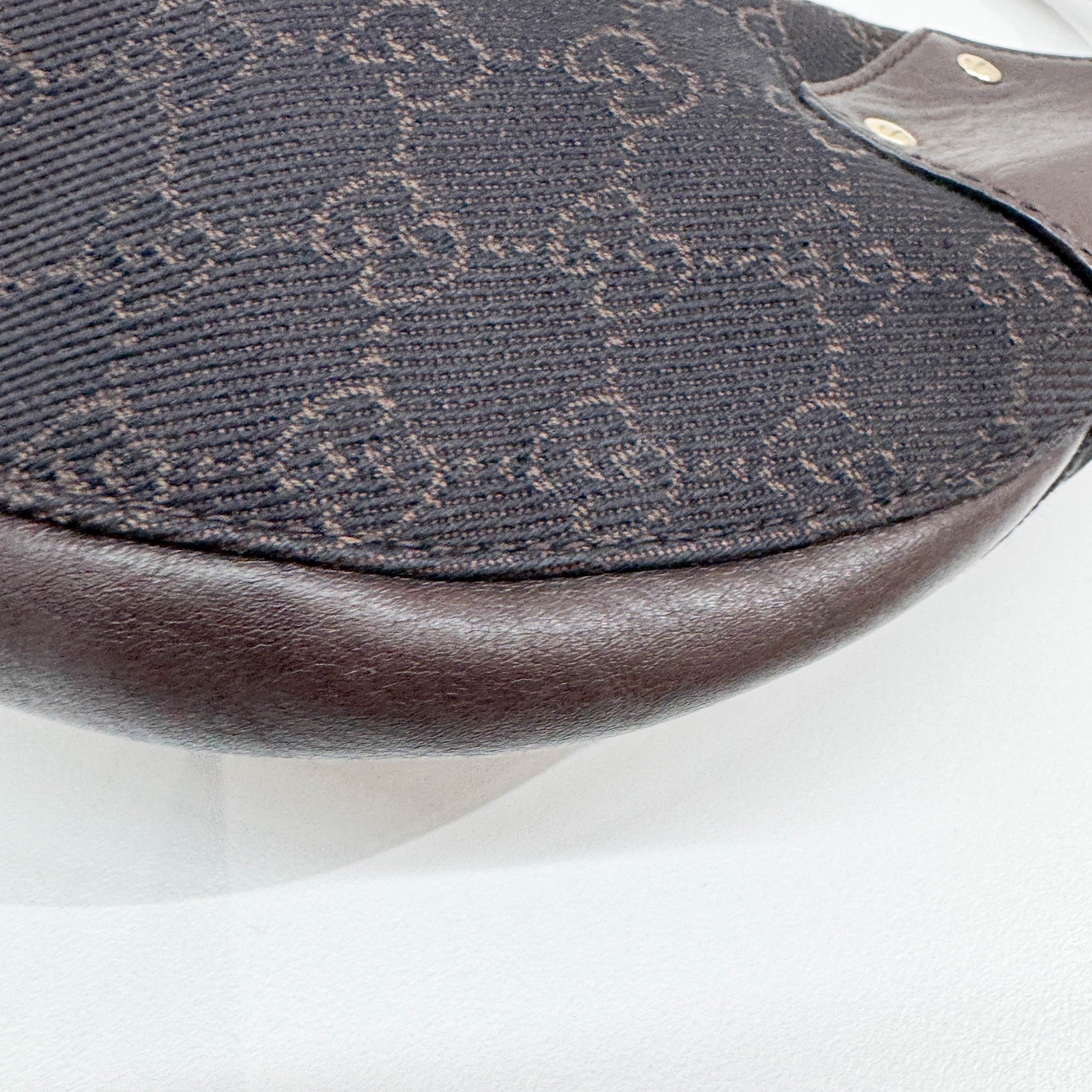 Brown GG Canvas Hobo Bag