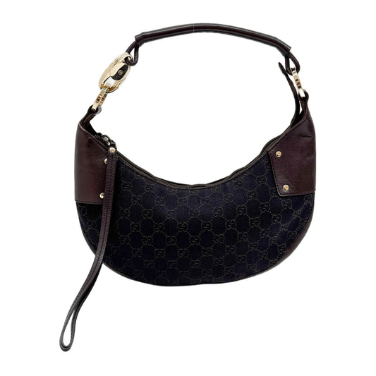 Brown GG Canvas Hobo Bag