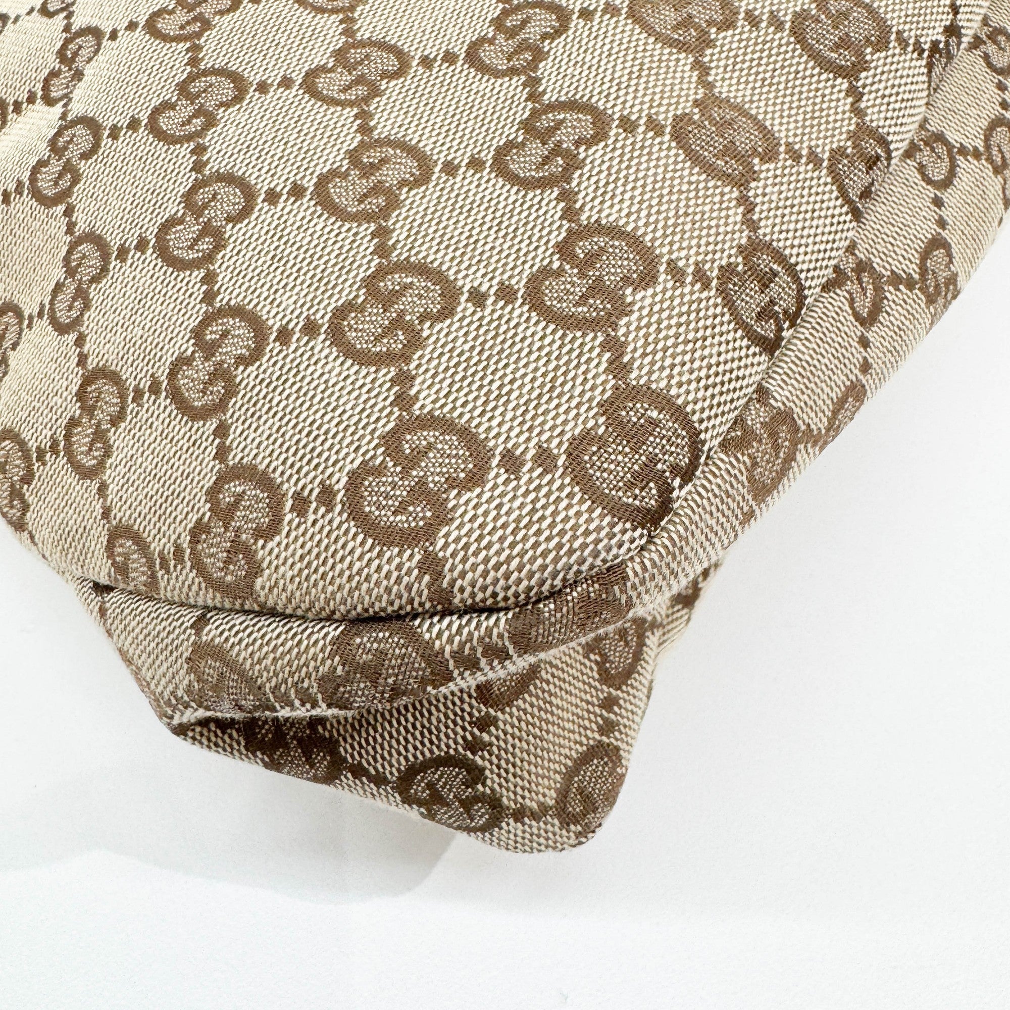 Horsebit Brown GG Canvas Shoulder Bag