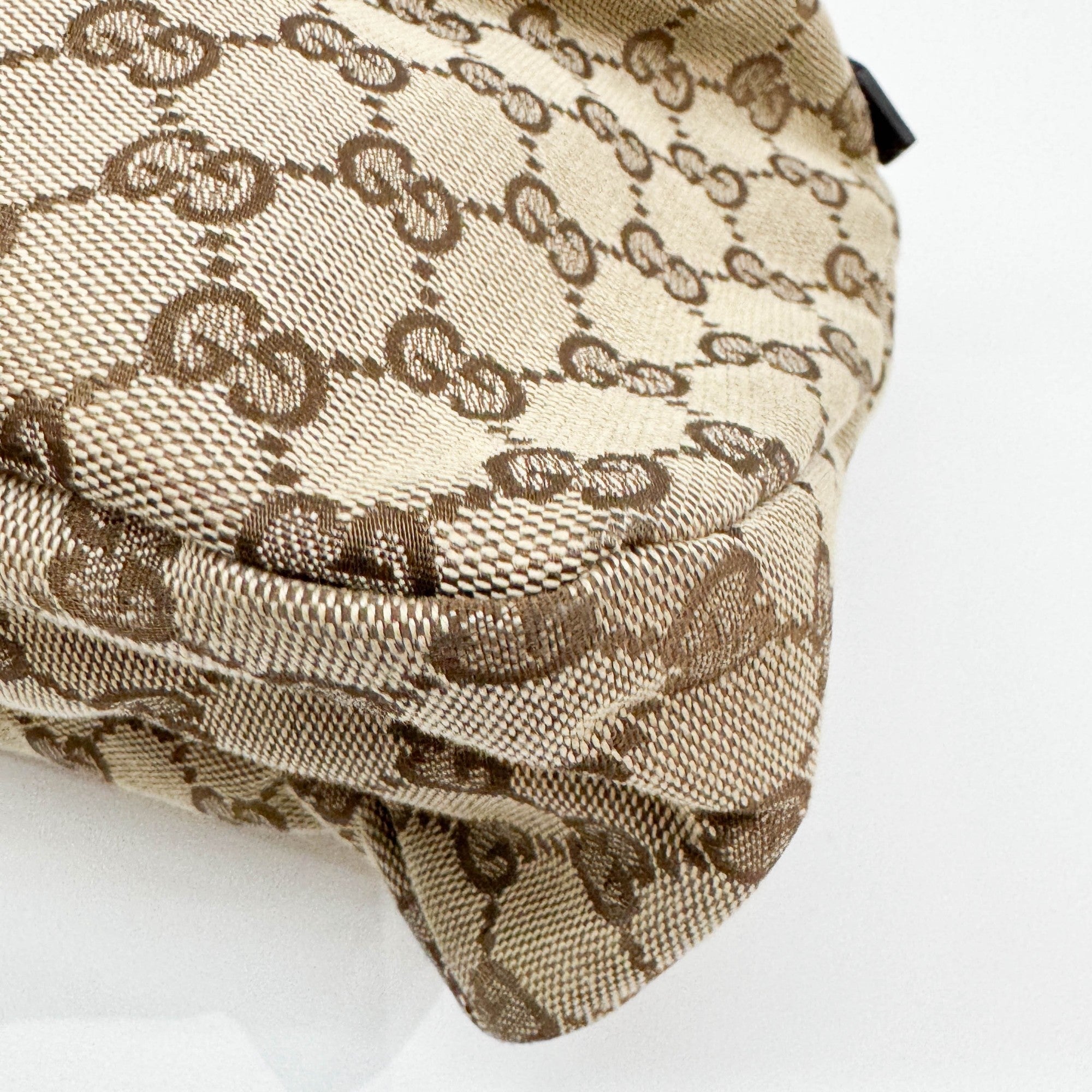 Horsebit Brown GG Canvas Shoulder Bag