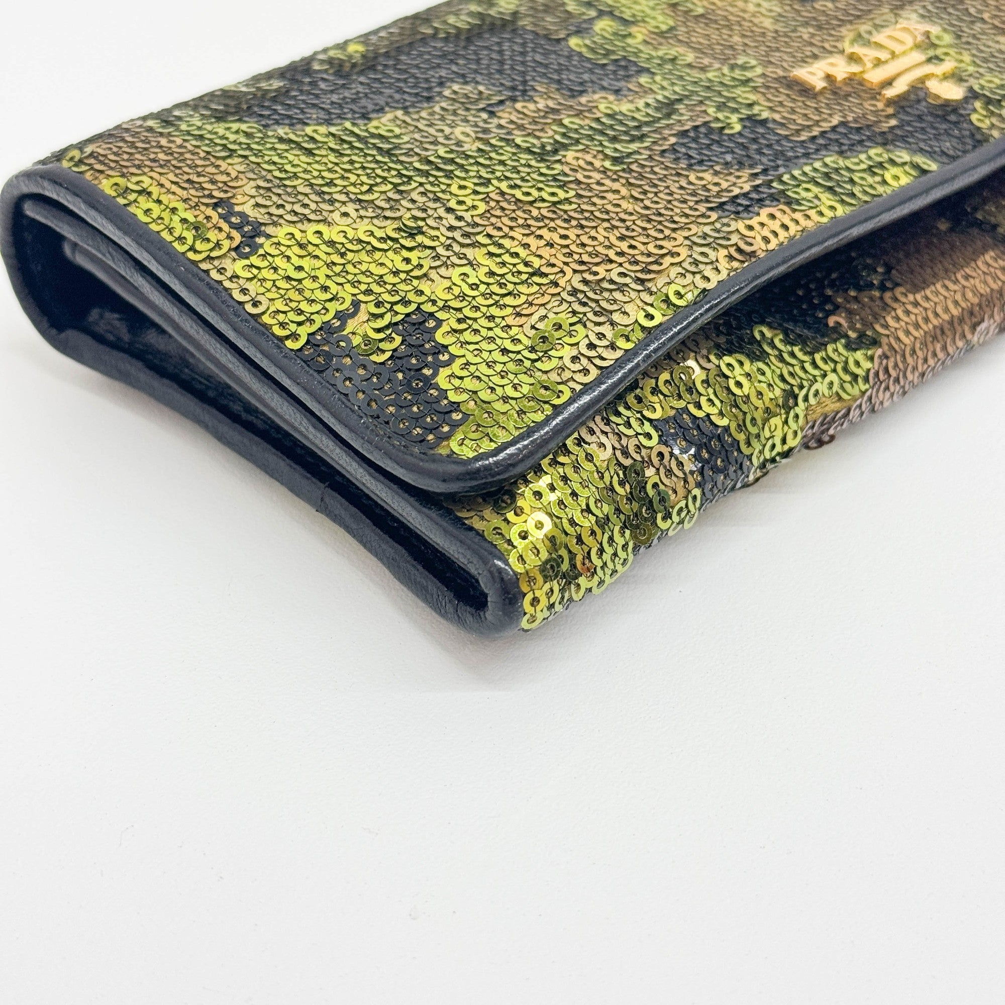 Camo Sequin Wallet
