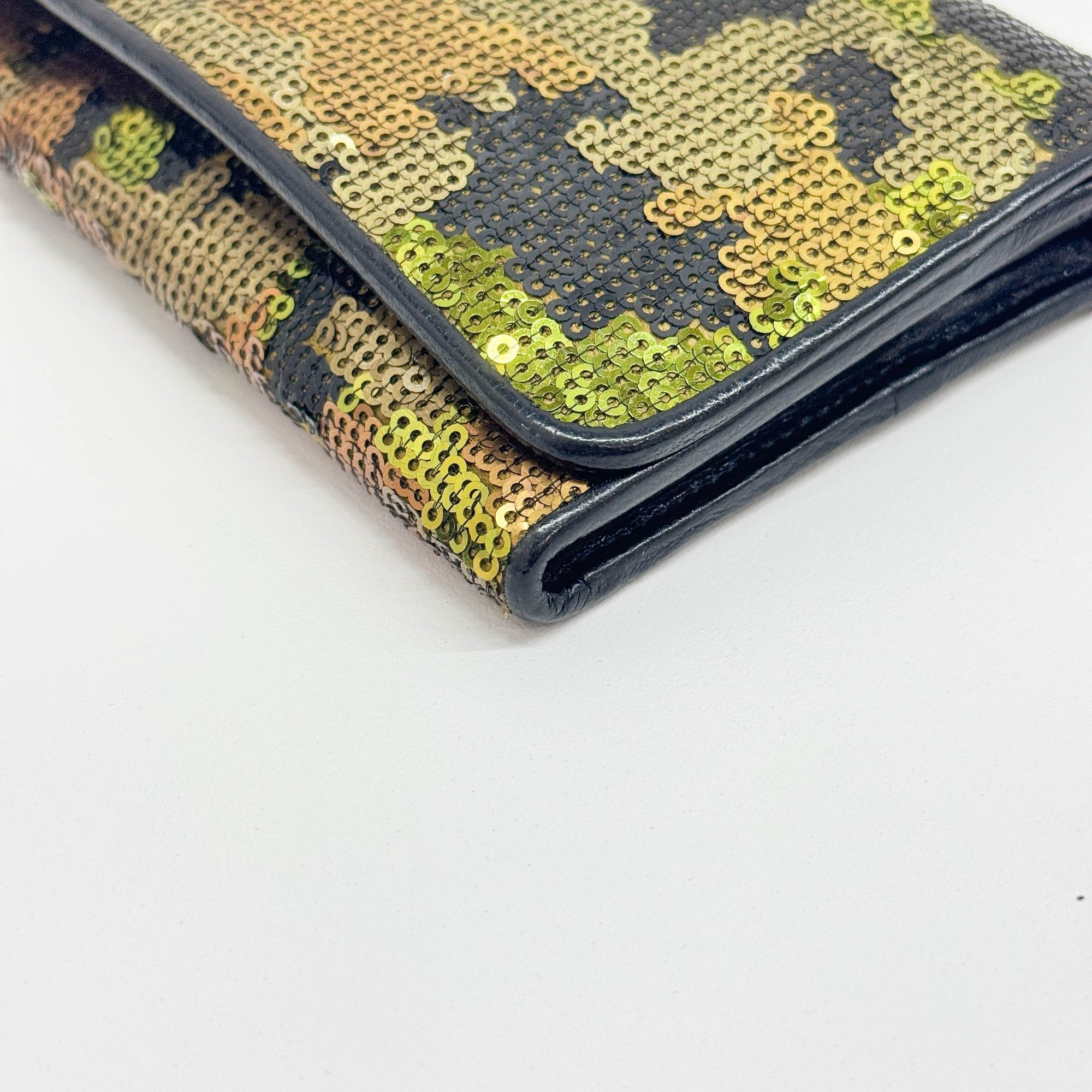Camo Sequin Wallet