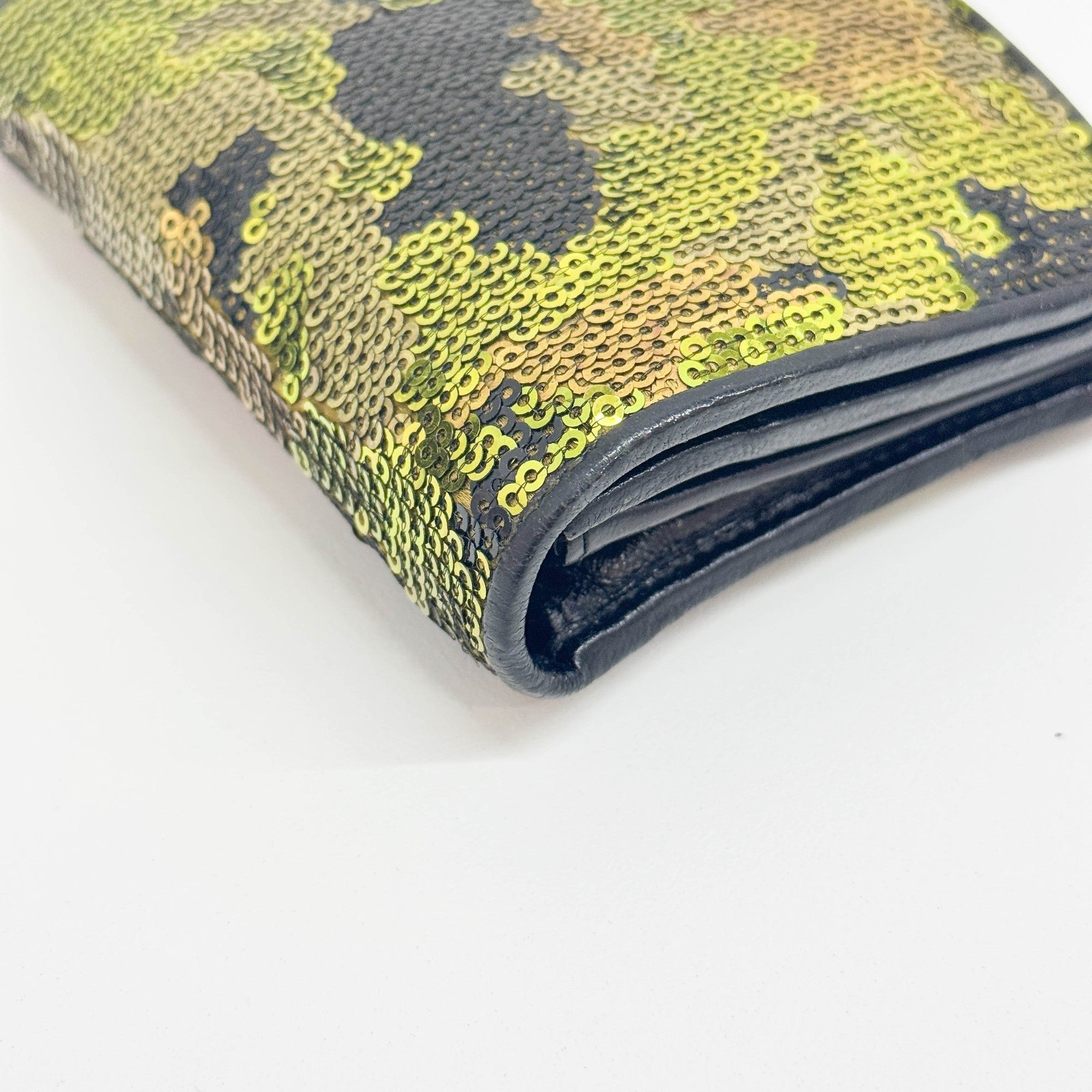 Camo Sequin Wallet