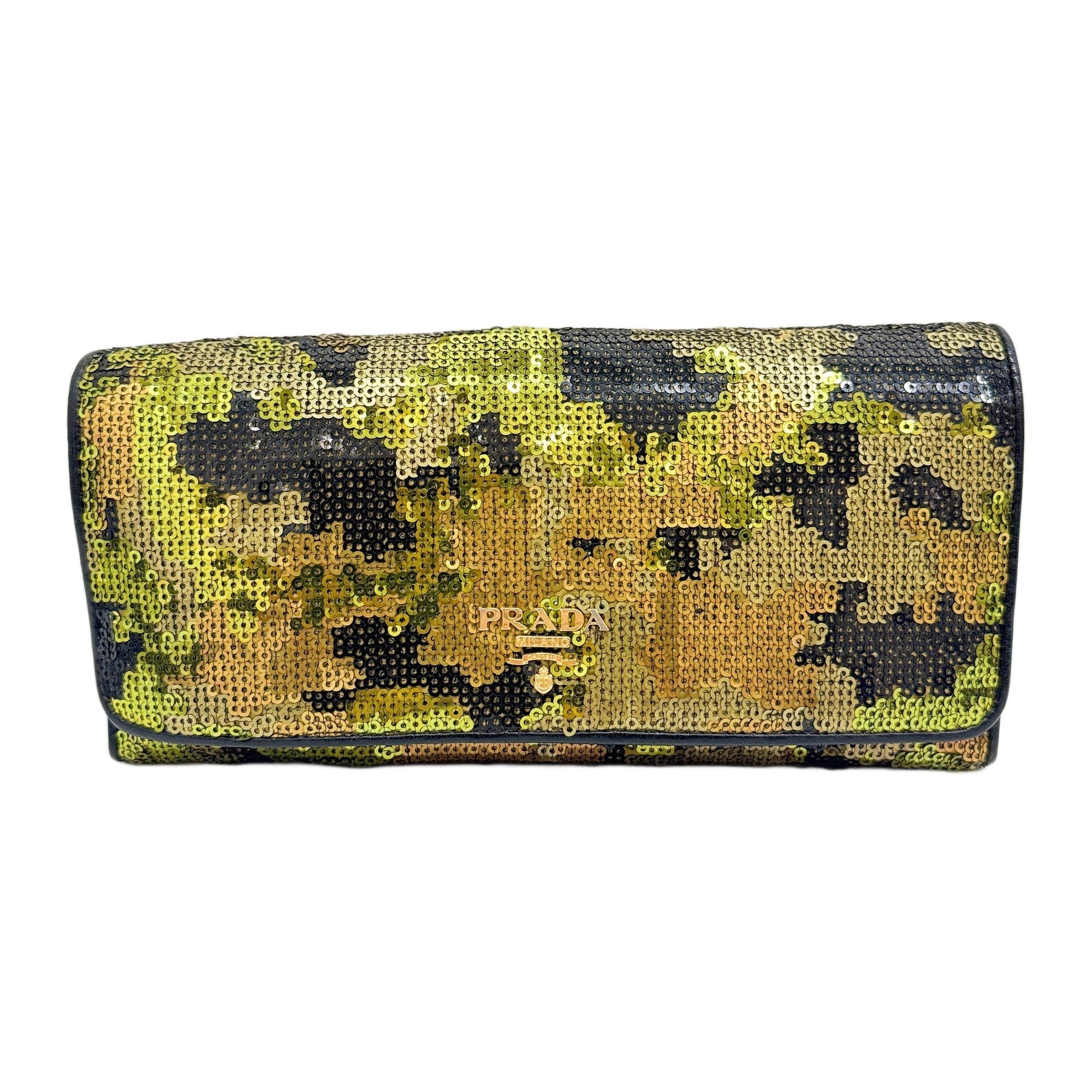 Camo Sequin Wallet
