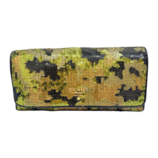 Camo Sequin Wallet