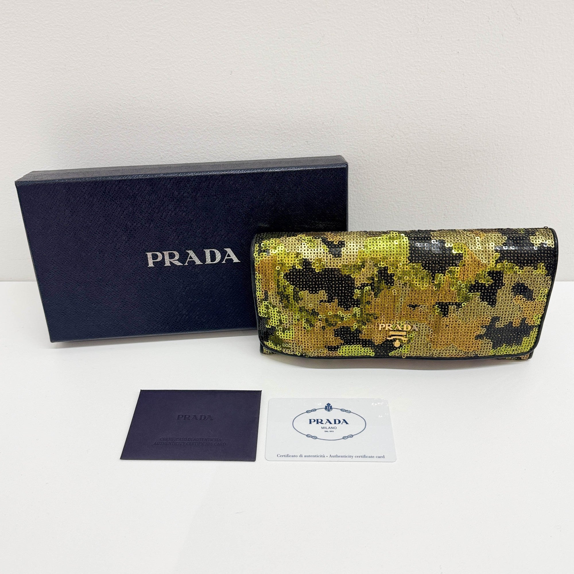 Camo Sequin Wallet