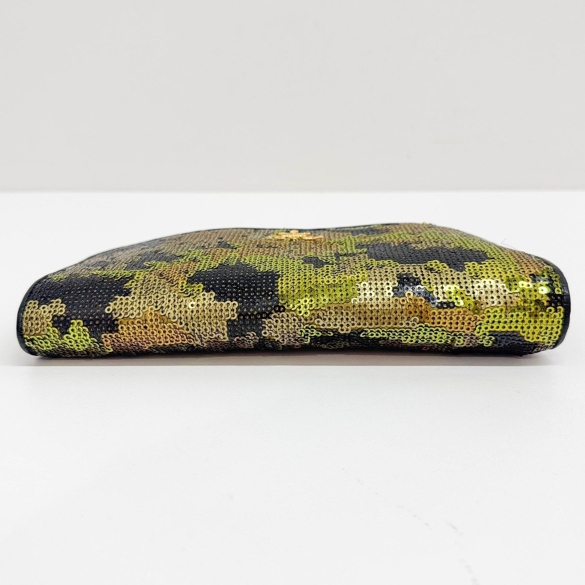 Camo Sequin Wallet