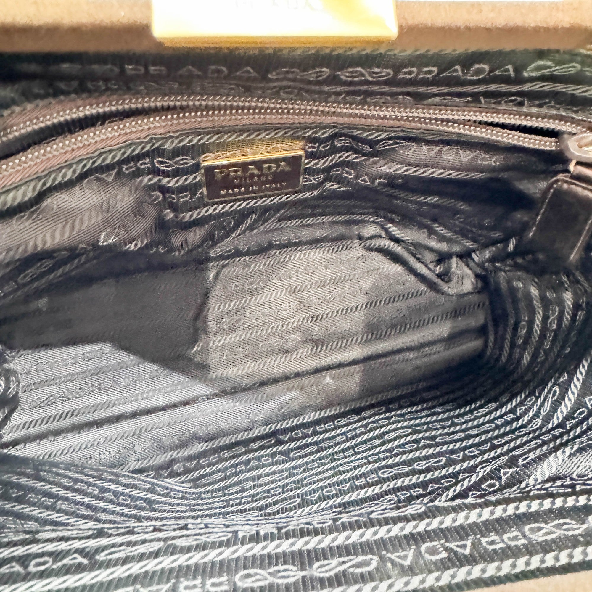 Brown Satin Hand Bag