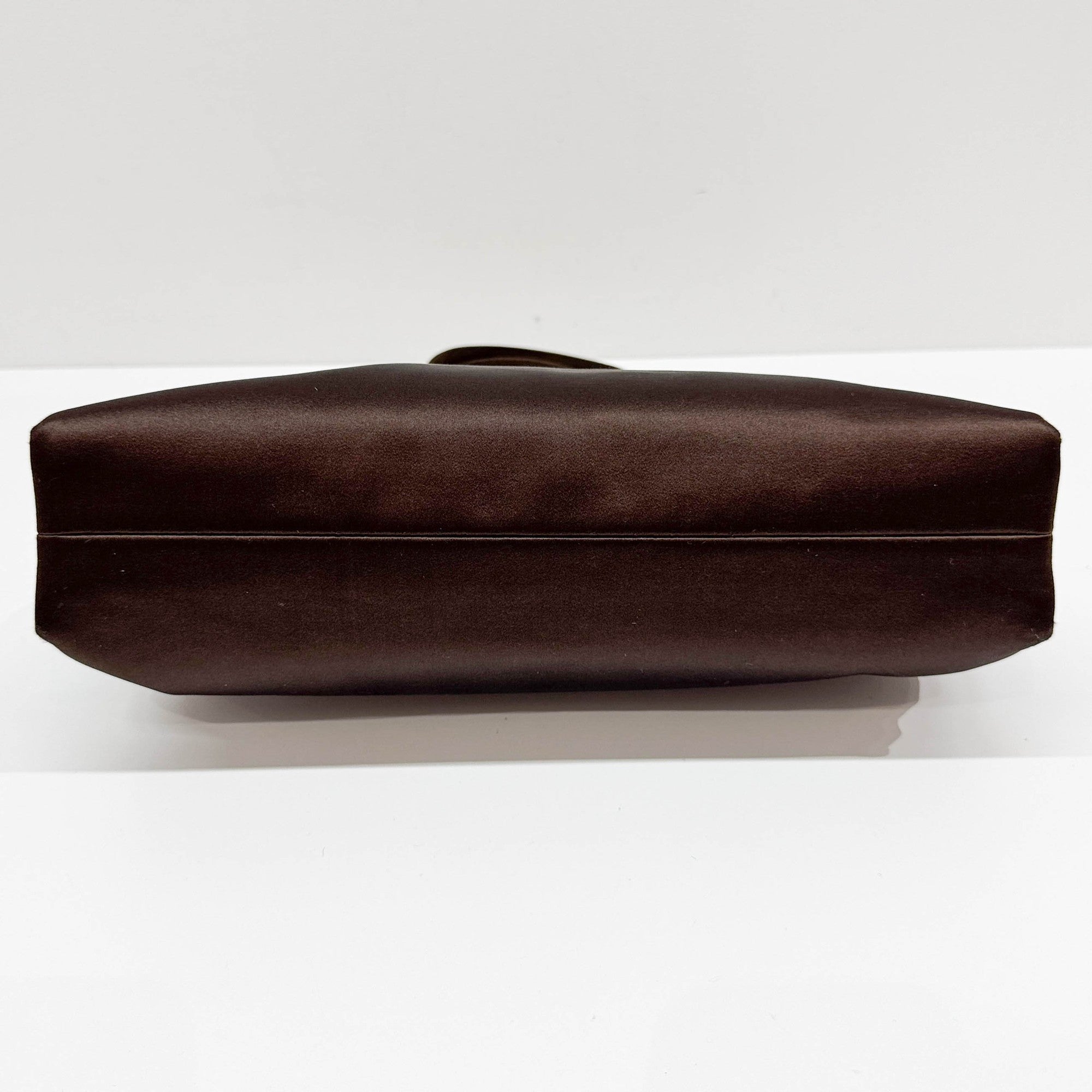 Brown Satin Hand Bag