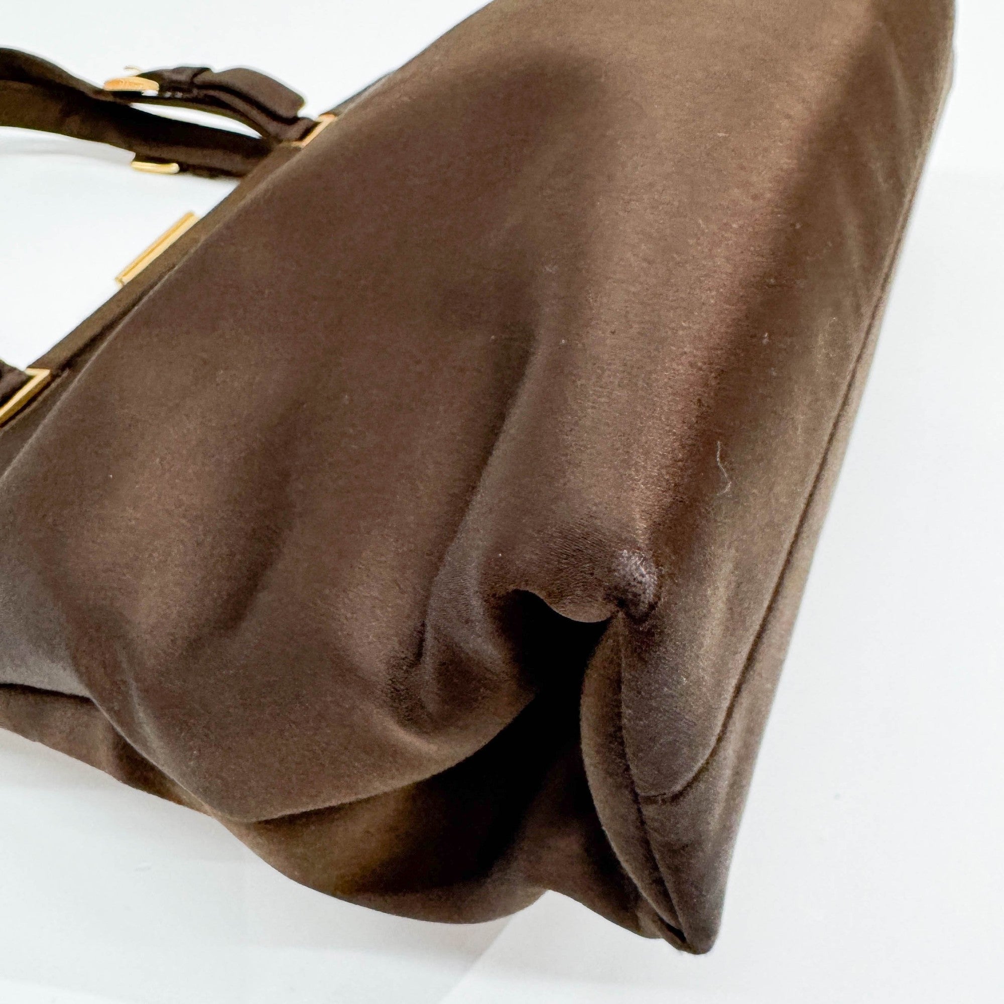 Brown Satin Hand Bag