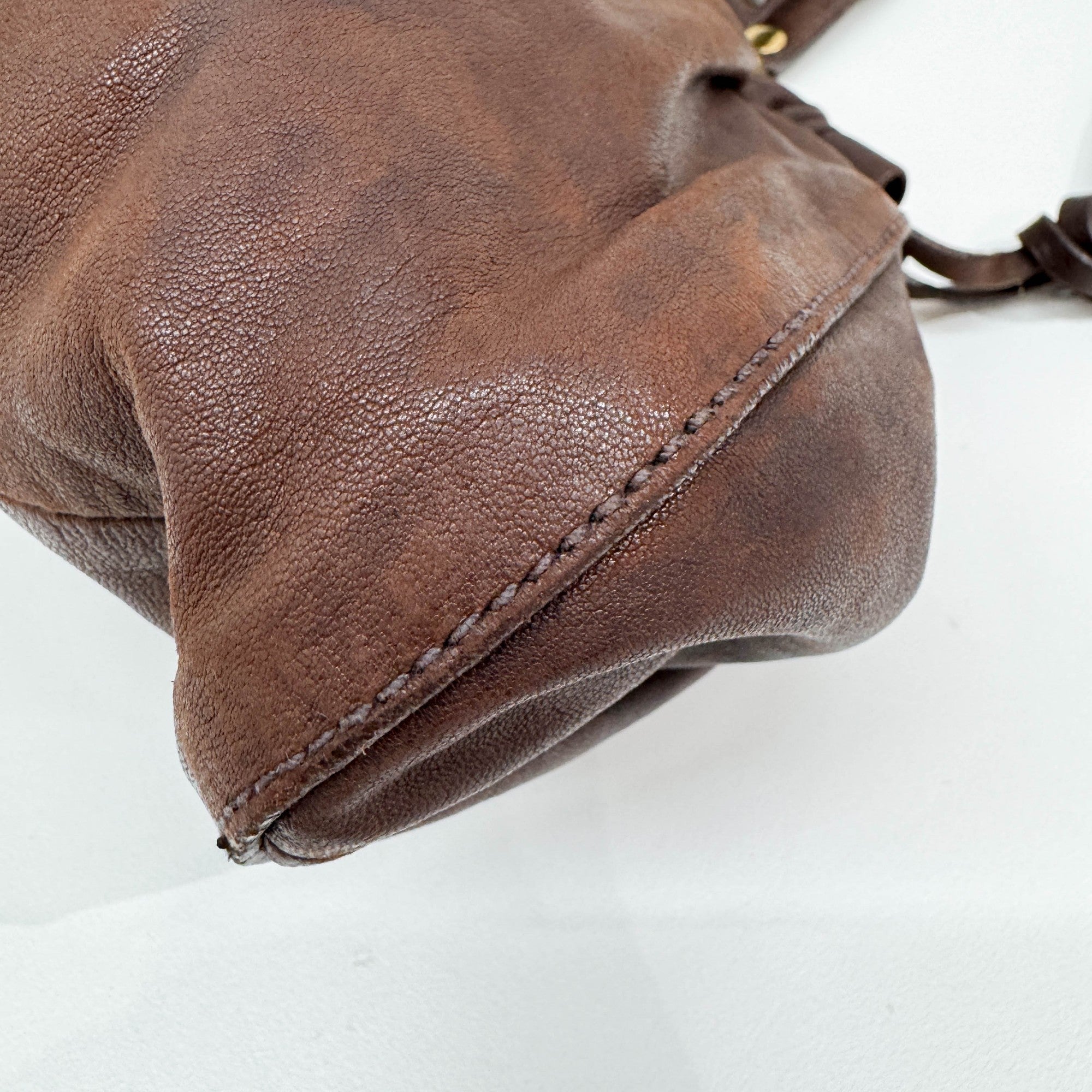 Brown Leather Shoulder Bag