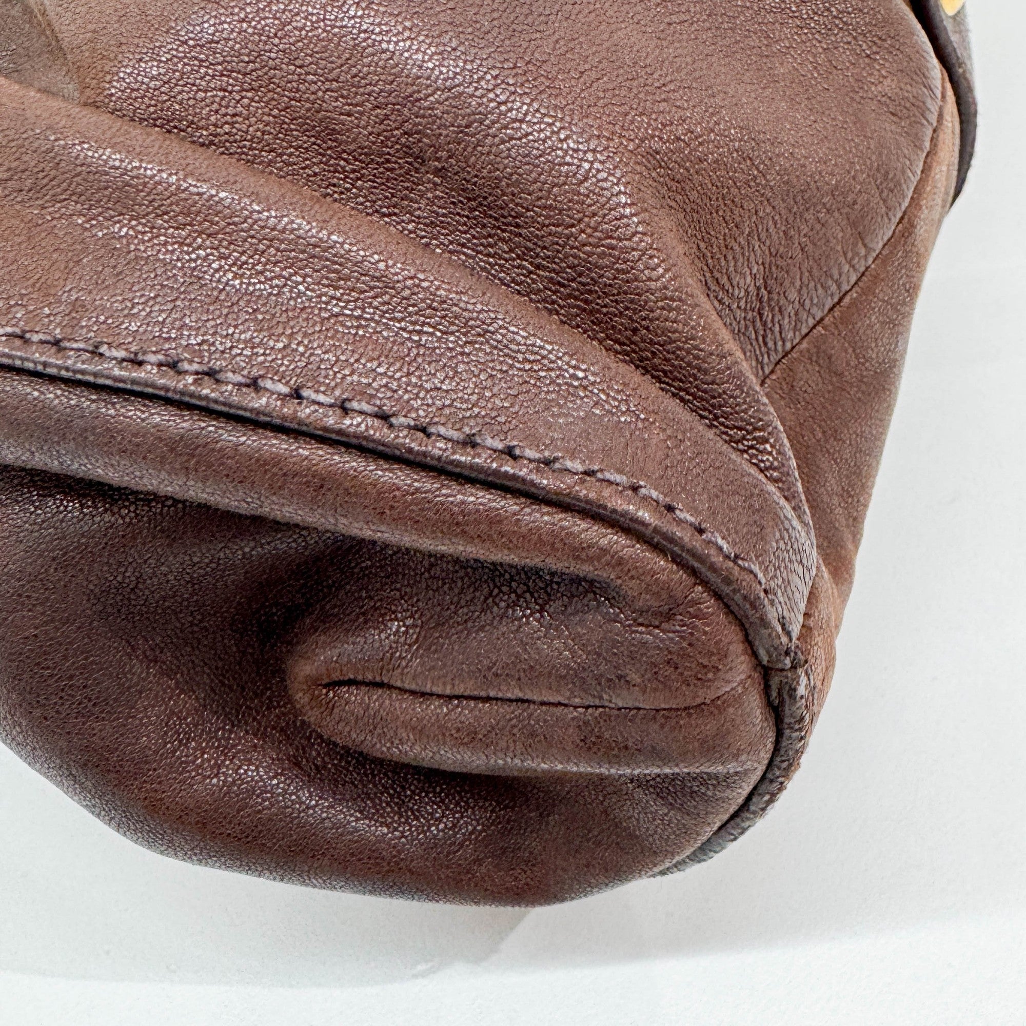 Brown Leather Shoulder Bag