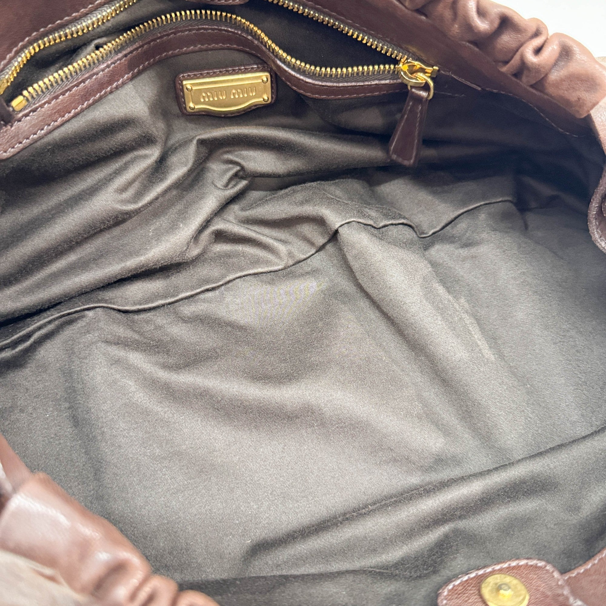 Brown Leather Shoulder Bag