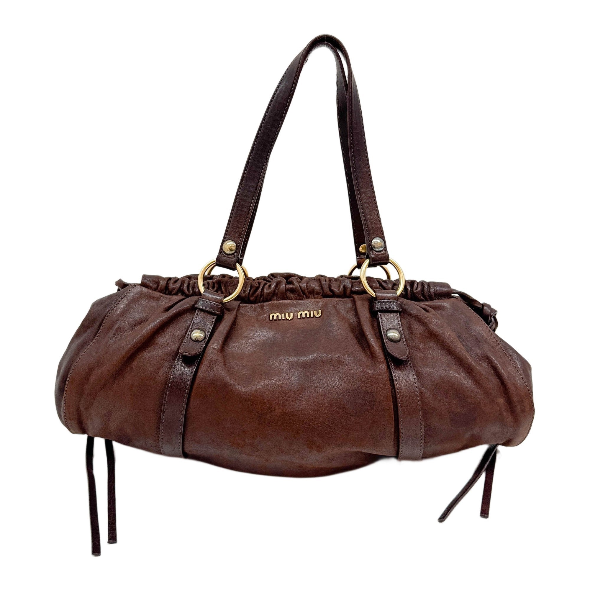 Brown Leather Shoulder Bag