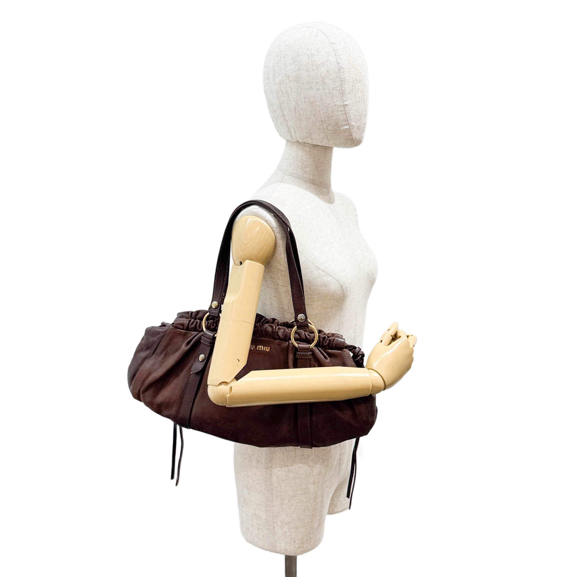 Brown Leather Shoulder Bag